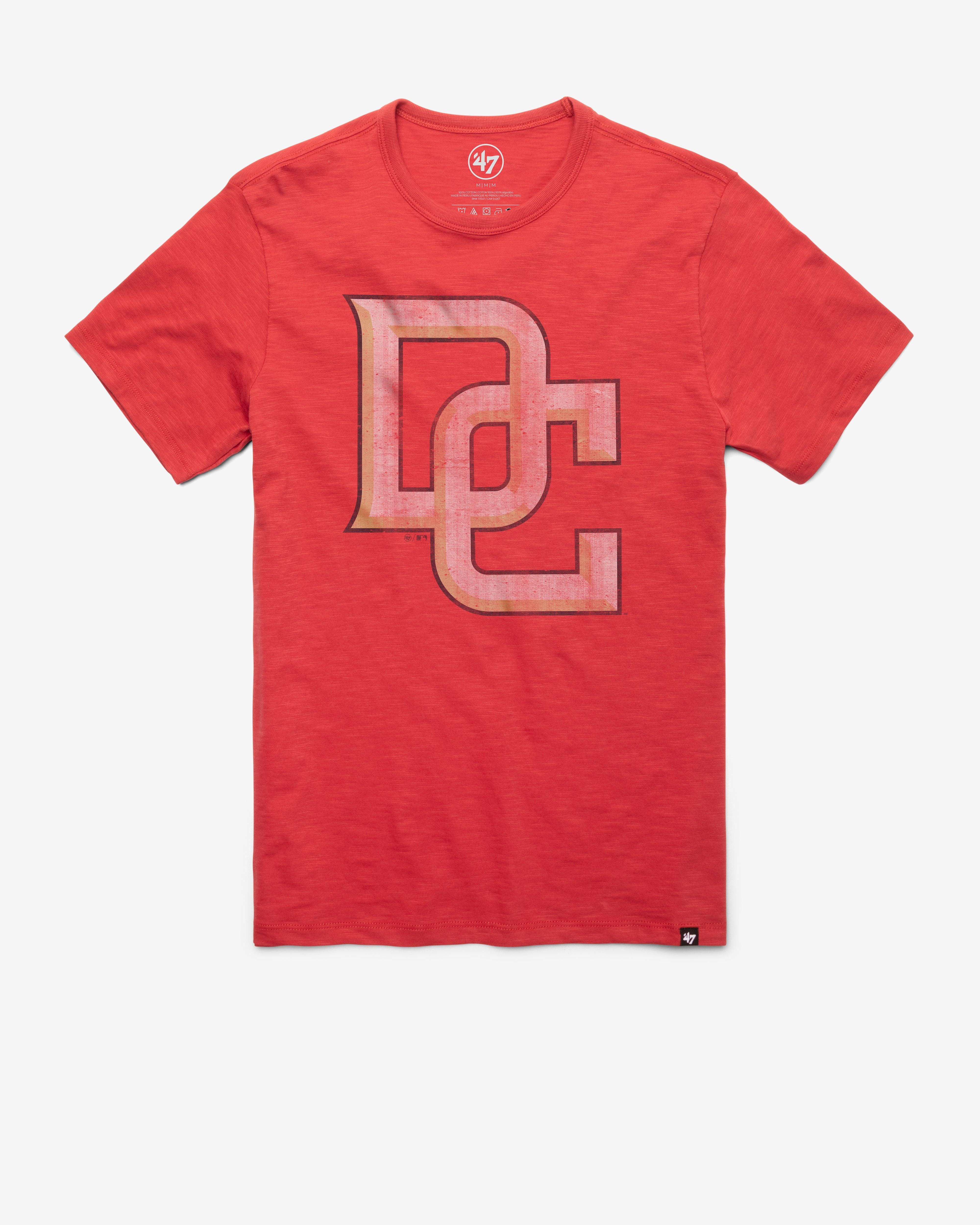 WASHINGTON NATIONALS COOPERSTOWN GRIT '47 SCRUM TEE RESCUE RED