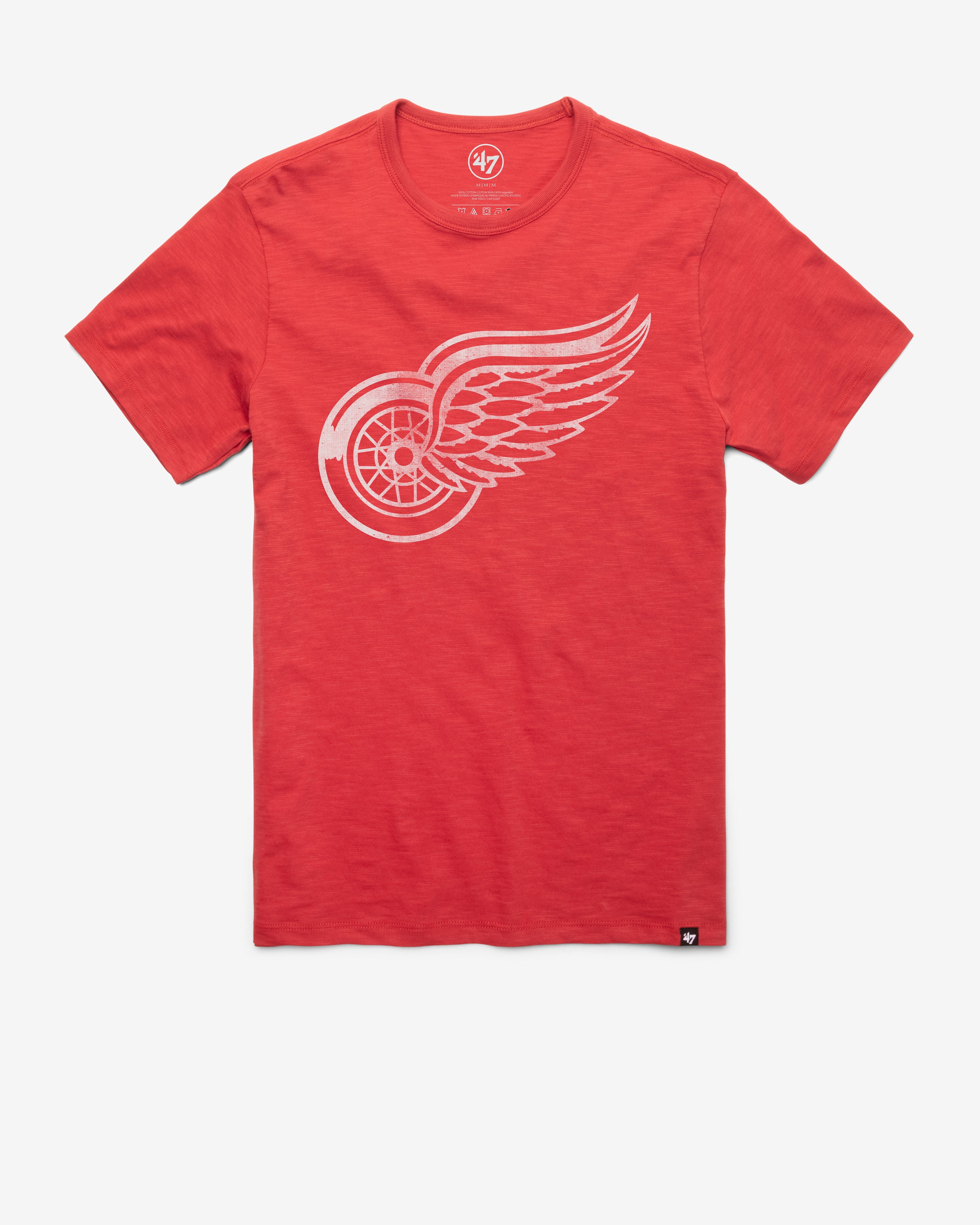 DETROIT RED WINGS GRIT '47 SCRUM TEE RESCUE RED