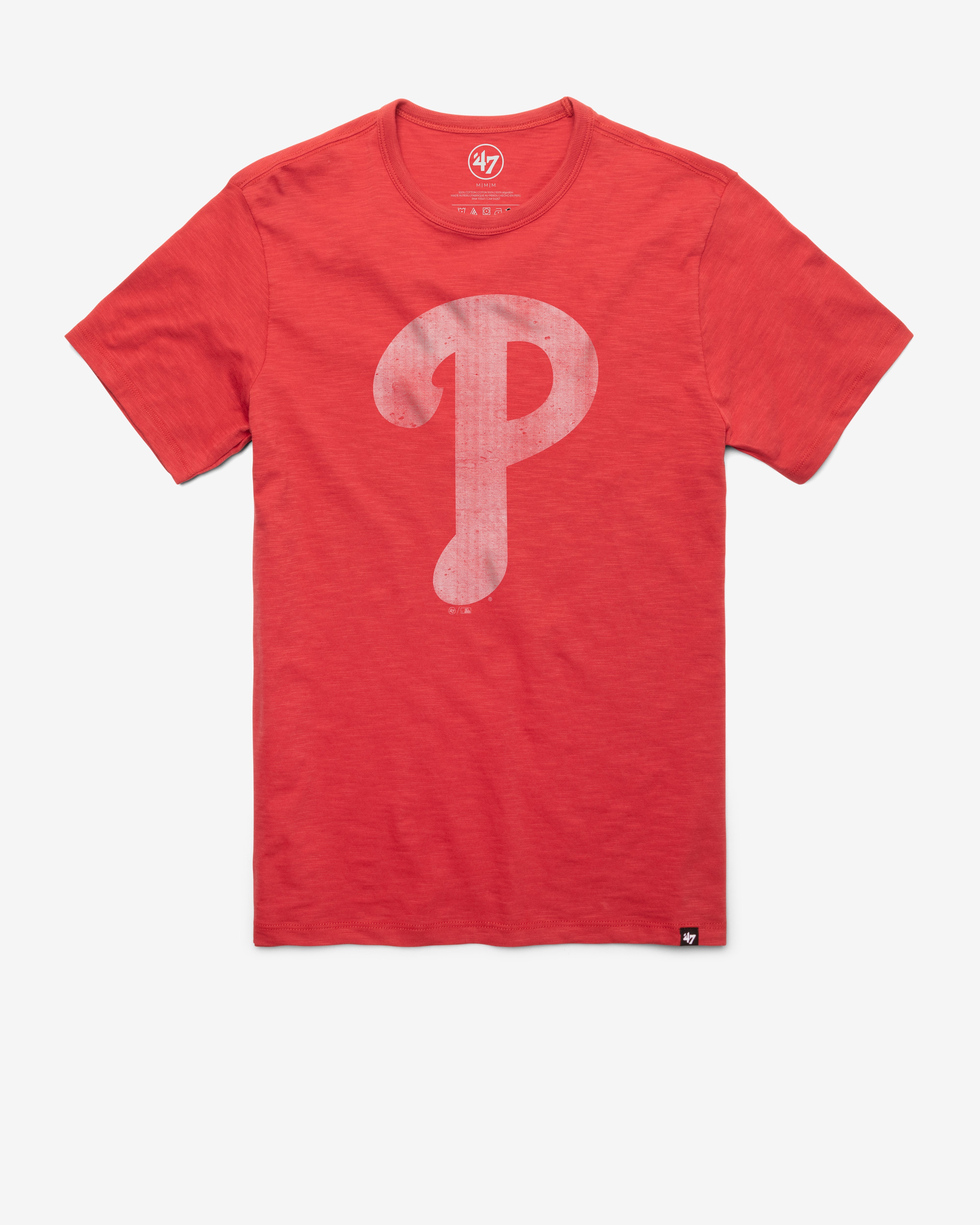 PHILADELPHIA PHILLIES GRIT '47 SCRUM TEE RESCUE RED