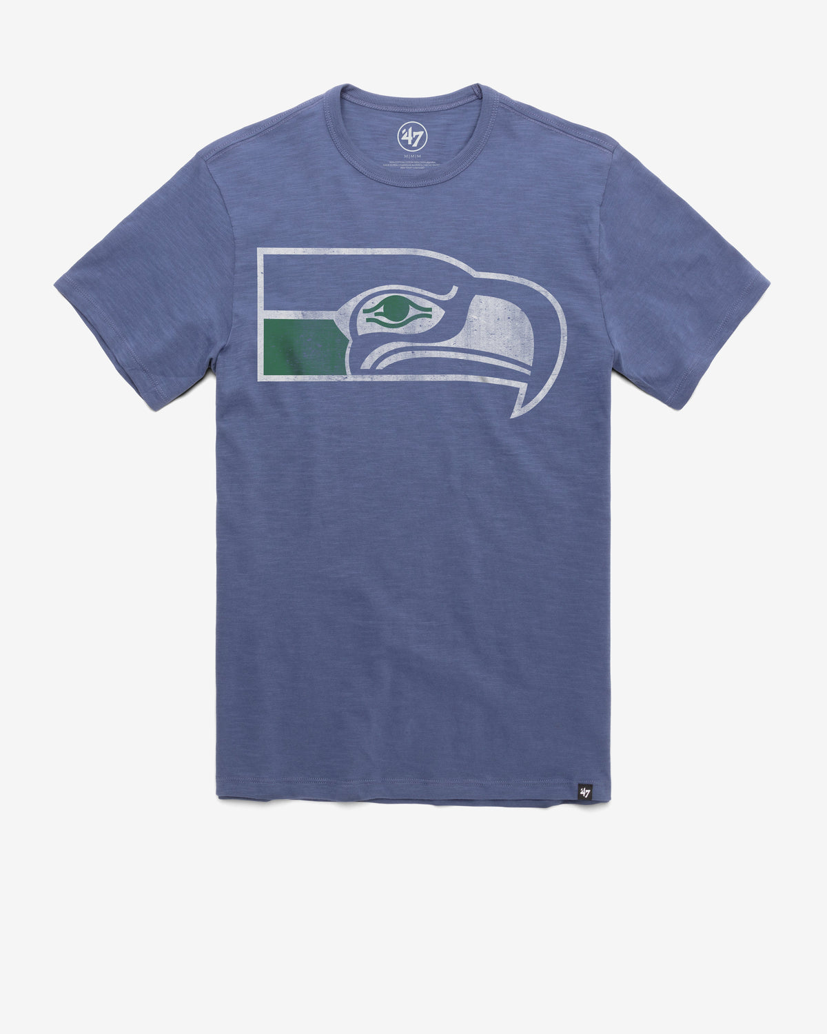 SEATTLE SEAHAWKS HISTORIC GRIT '47 SCRUM TEE BLEACHER BLUE