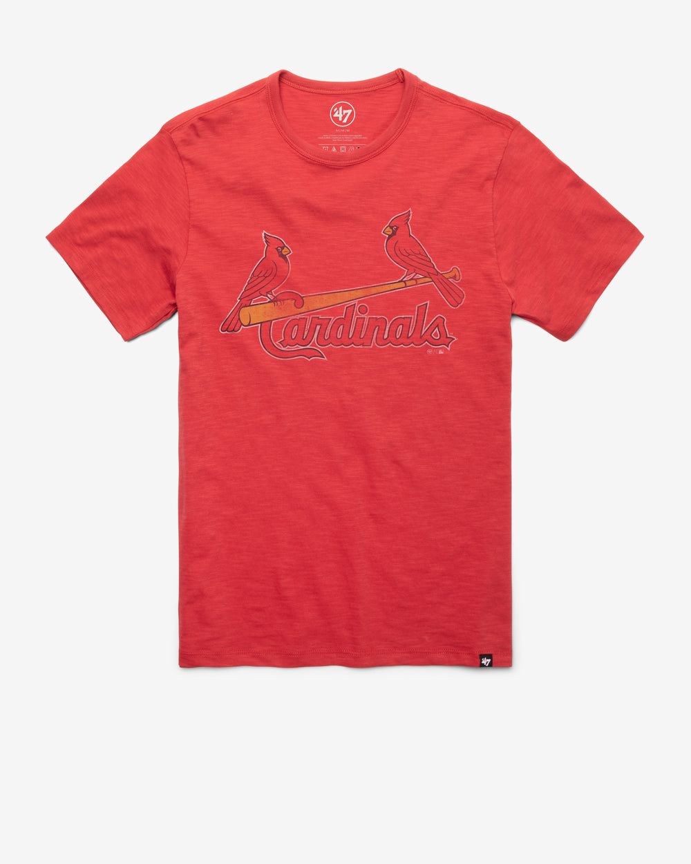 ST. LOUIS CARDINALS GRIT WORDMARK '47 SCRUM TEE RESCUE RED