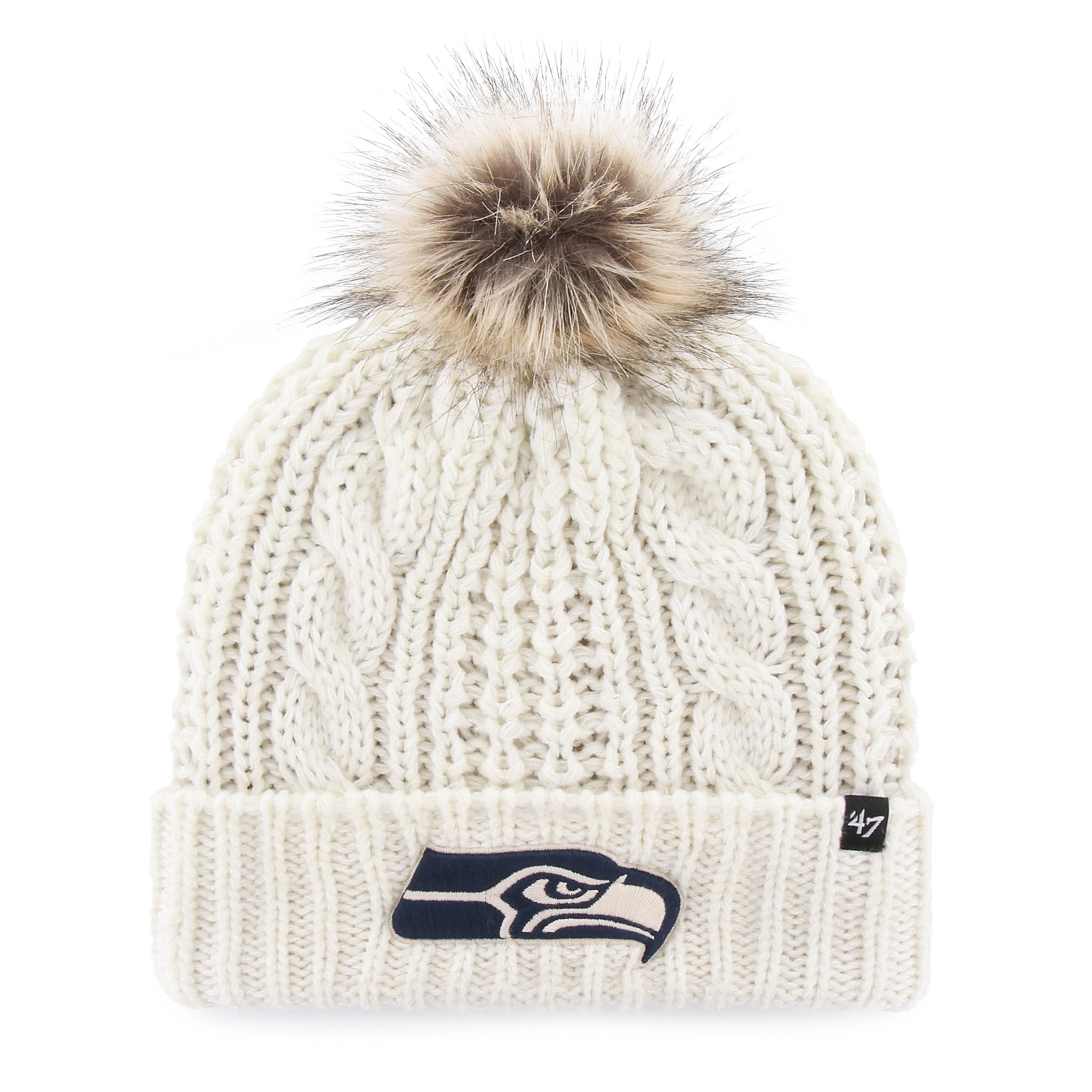 SEATTLE SEAHAWKS MEEKO '47 CUFF KNIT WOMENS WHITE