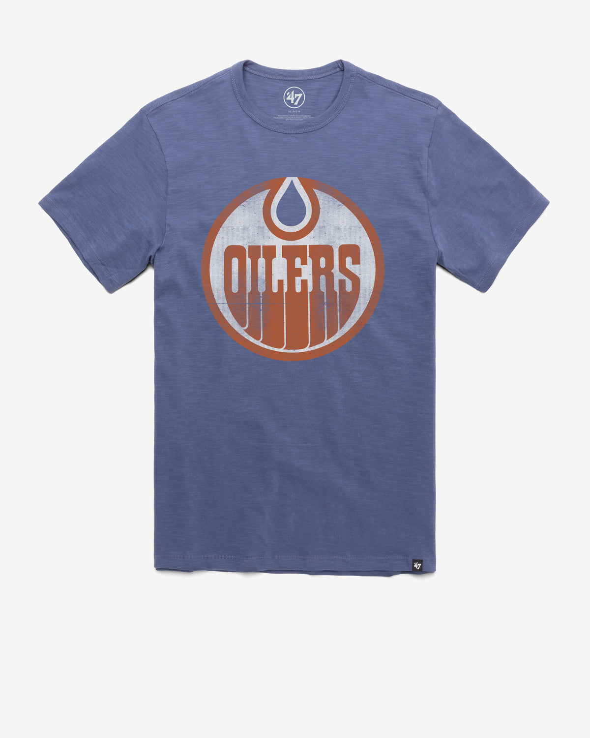 EDMONTON OILERS VINTAGE GRIT '47 SCRUM TEE BLEACHER BLUE