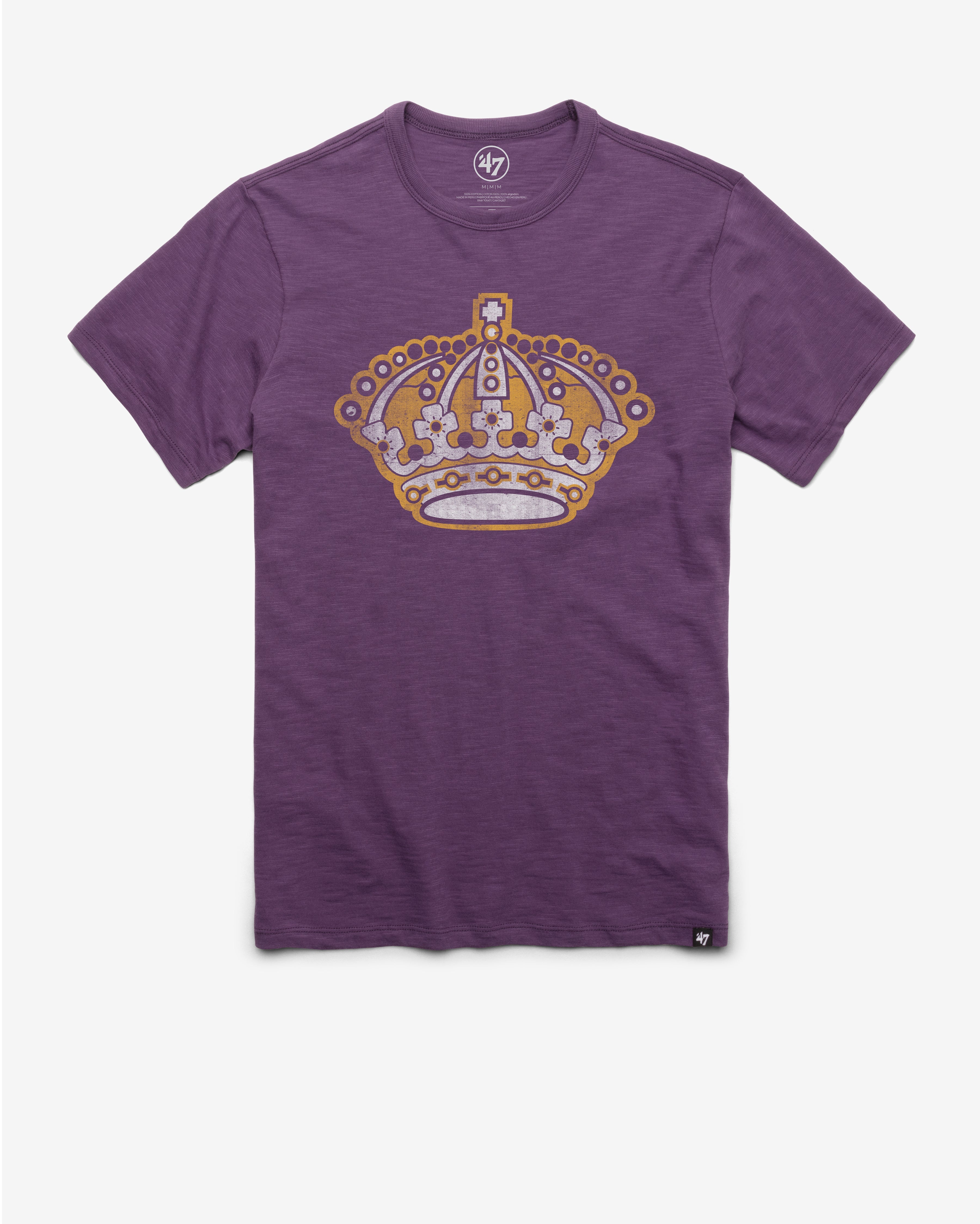LOS ANGELES KINGS VINTAGE GRIT '47 SCRUM TEE GRAPE