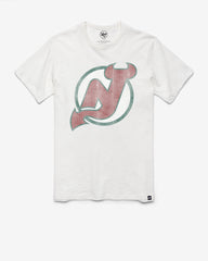 NEW JERSEY DEVILS VINTAGE GRIT '47 SCRUM TEE WHITE WASH