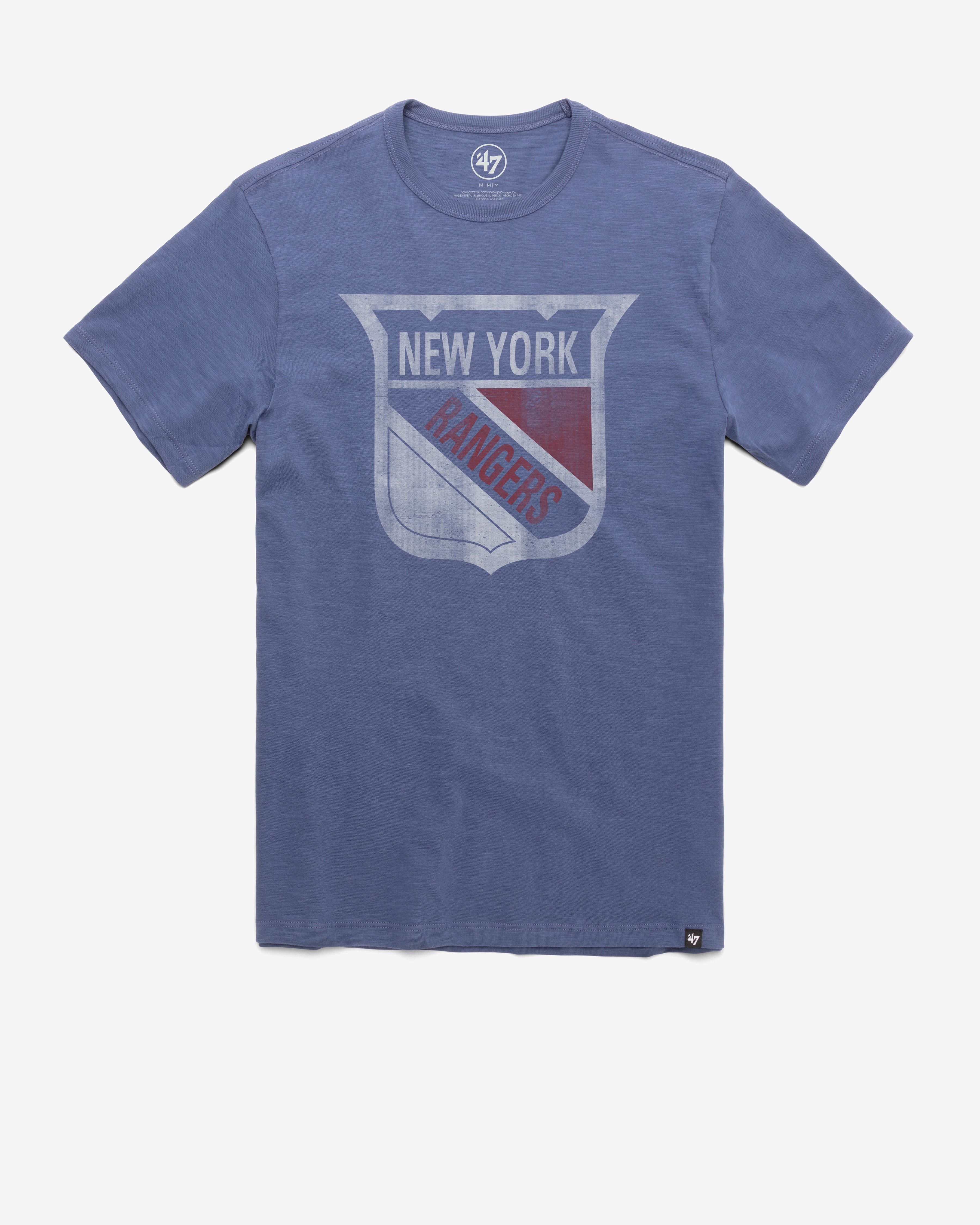 NEW YORK RANGERS VINTAGE GRIT '47 SCRUM TEE BLEACHER BLUE