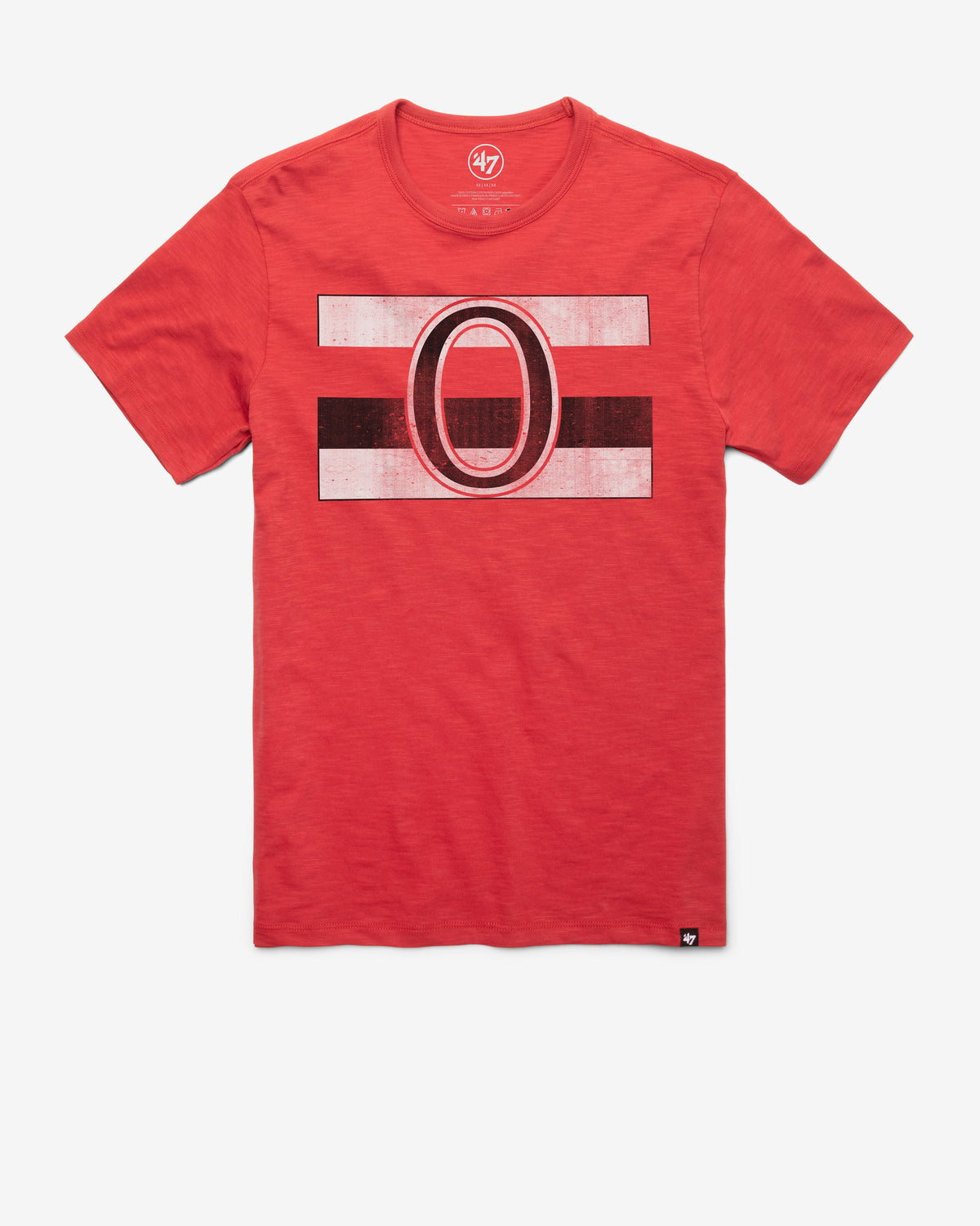 OTTAWA SENATORS VINTAGE GRIT '47 SCRUM TEE RESCUE RED