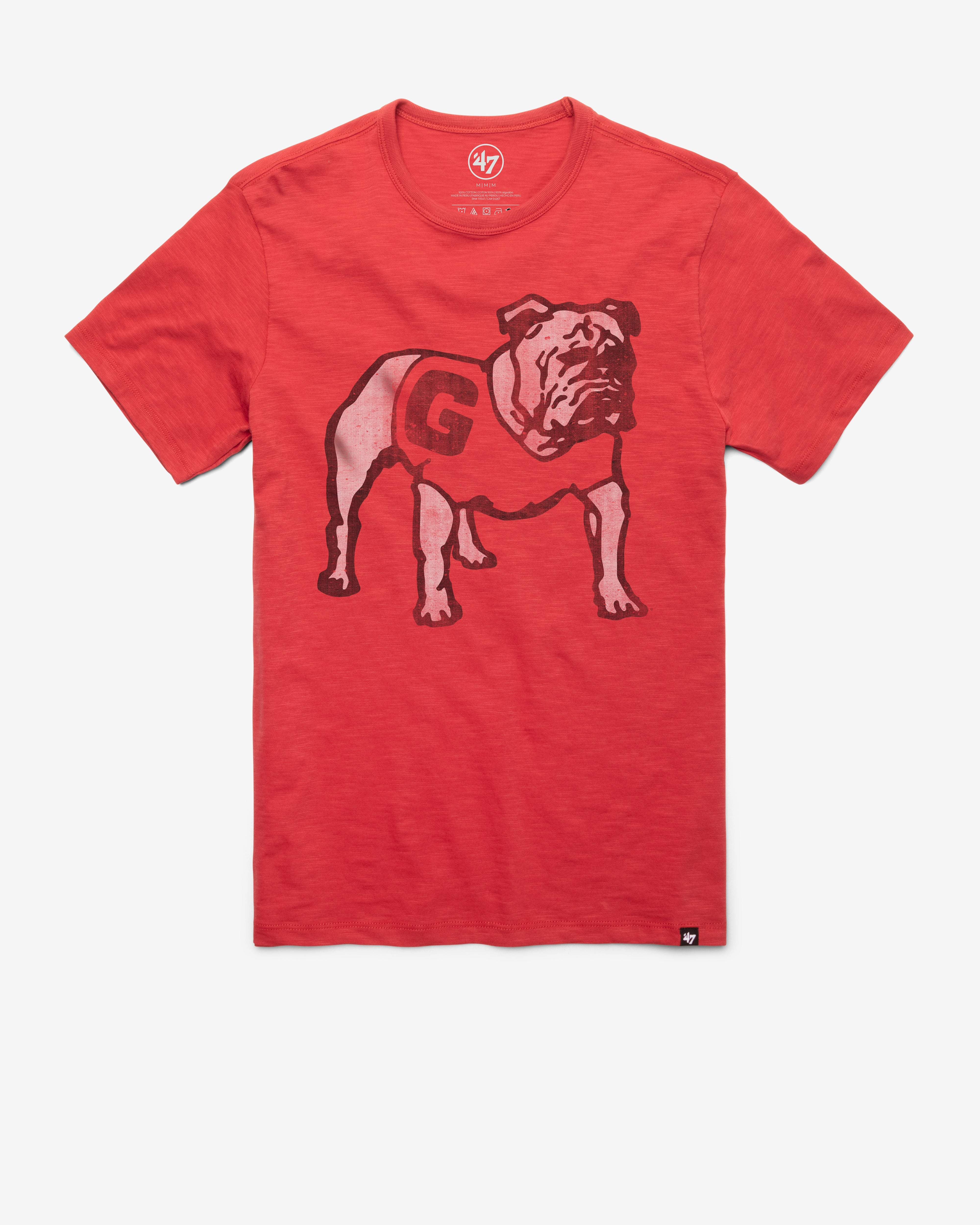 GEORGIA BULLDOGS GRIT '47 SCRUM TEE RESCUE RED