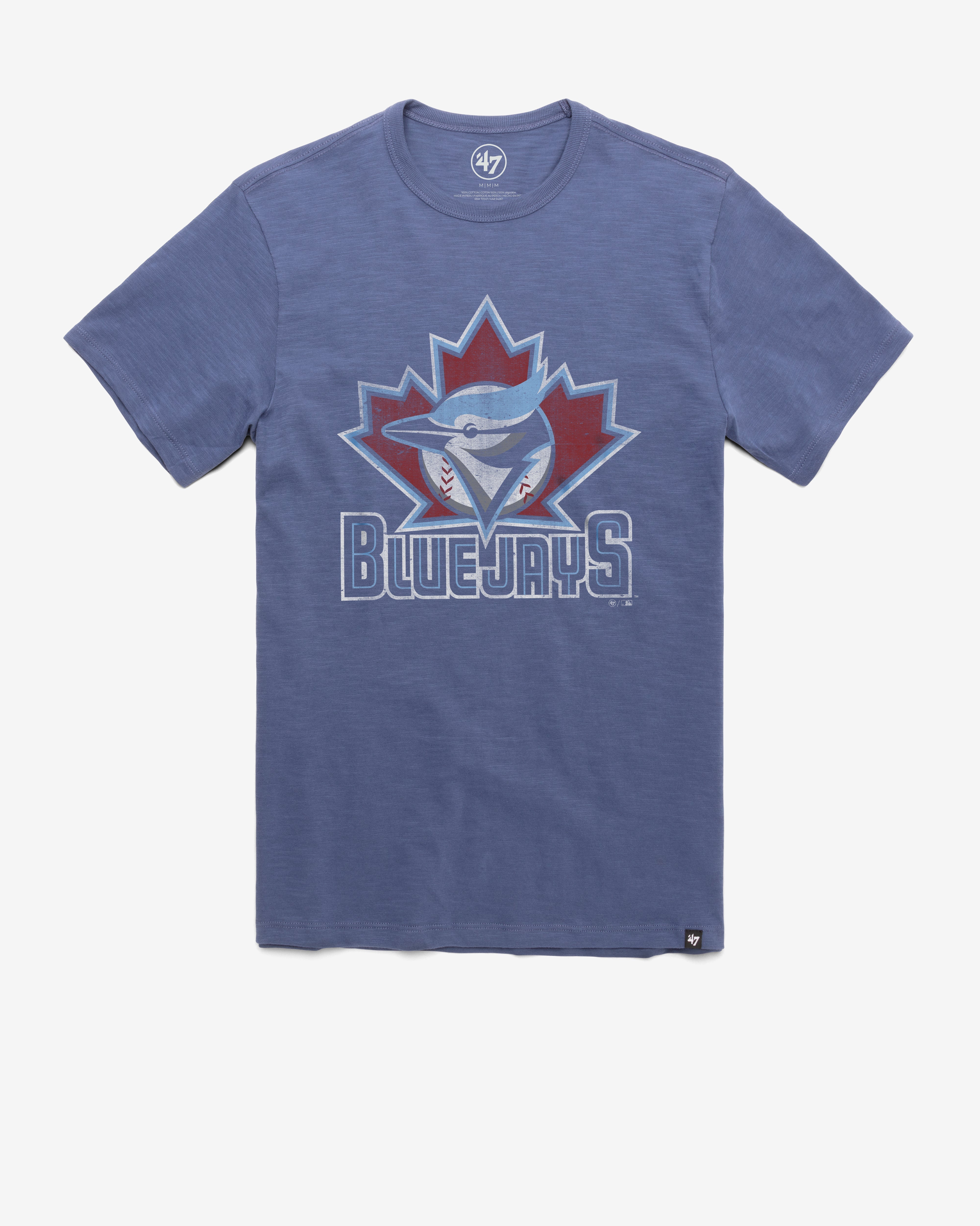 TORONTO BLUE JAYS COOPERSTOWN GRIT '47 SCRUM TEE BLEACHER BLUE