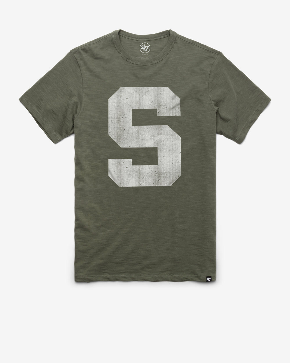 MICHIGAN STATE SPARTANS GRIT '47 SCRUM TEE BOTTLE GREEN