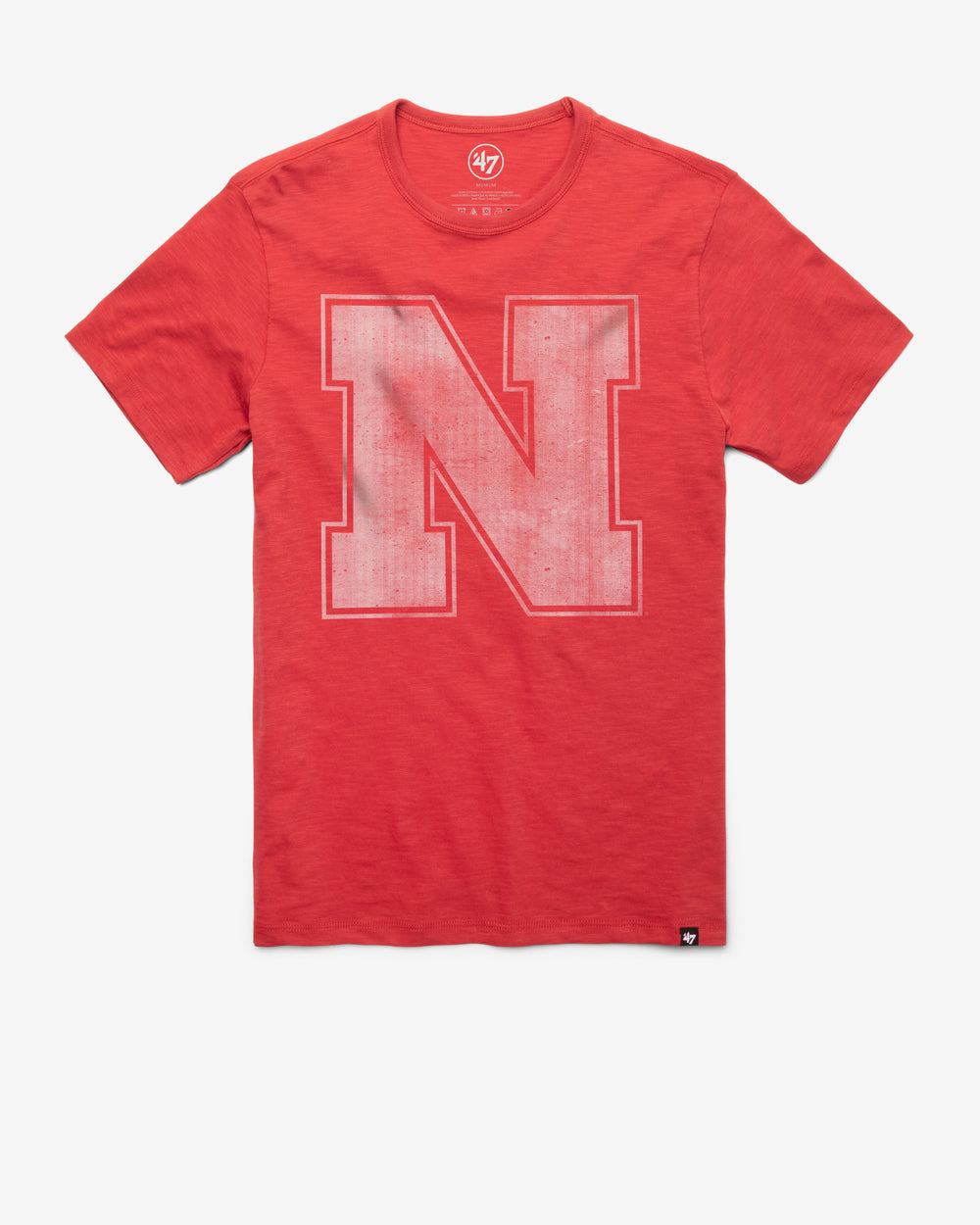 NEBRASKA CORNHUSKERS GRIT '47 SCRUM TEE RESCUE RED