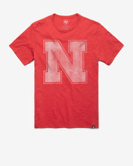 NEBRASKA CORNHUSKERS GRIT '47 SCRUM TEE RESCUE RED