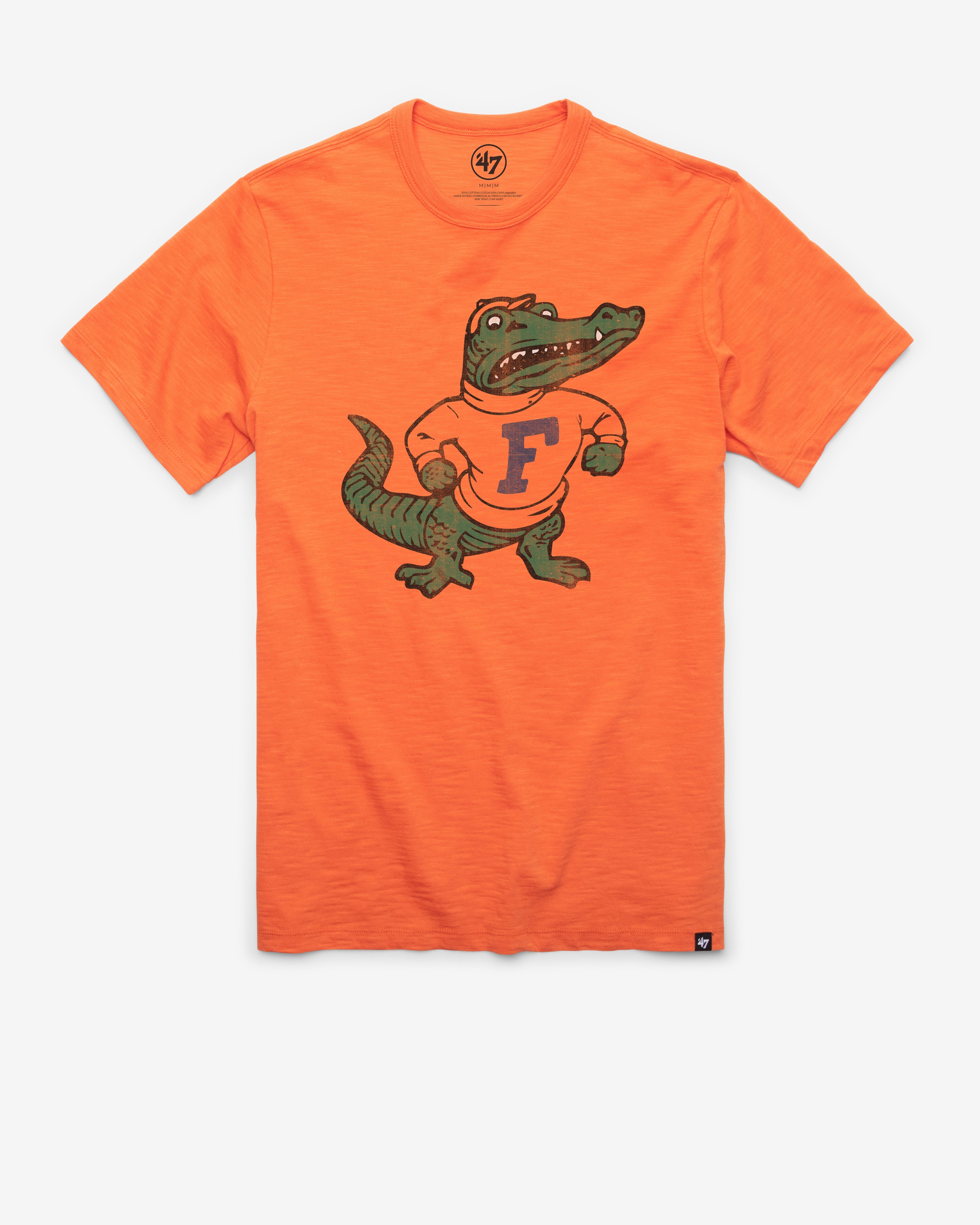 FLORIDA GATORS VINTAGE GRIT '47 SCRUM TEE CARROT