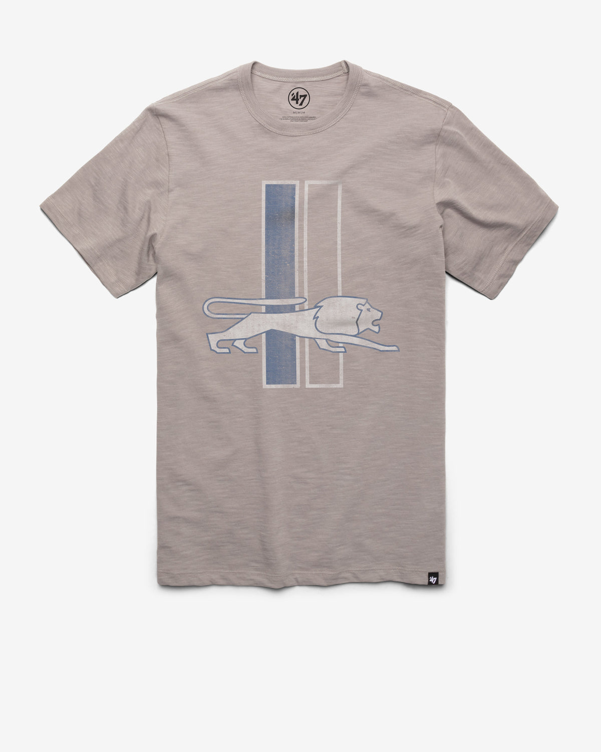 DETROIT LIONS HISTORIC GRIT '47 SCRUM TEE WOLF GREY