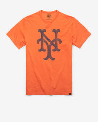 NEW YORK METS COOPERSTOWN GRIT '47 SCRUM TEE CARROT