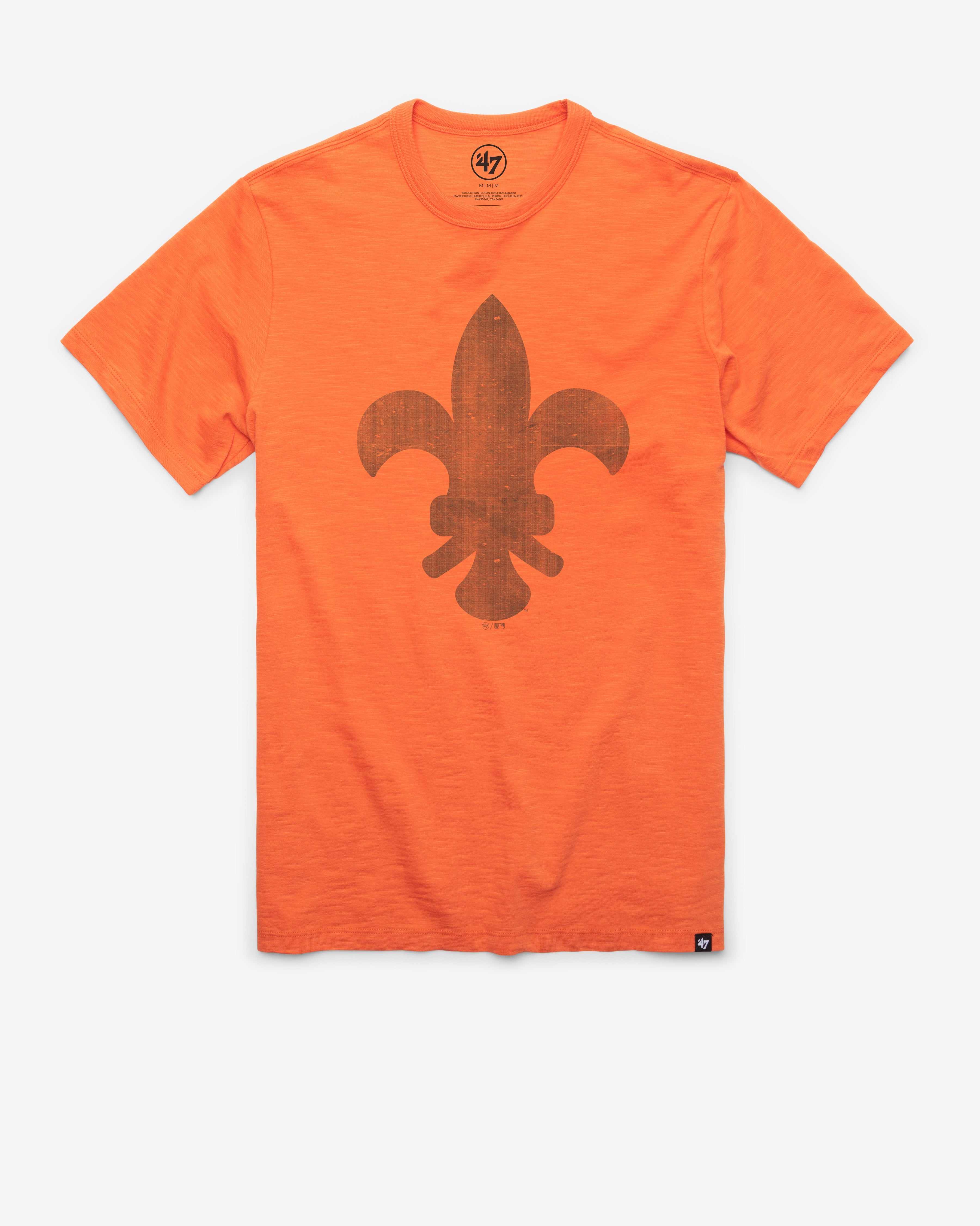 ST. LOUIS BROWNS COOPERSTOWN GRIT '47 SCRUM TEE CARROT