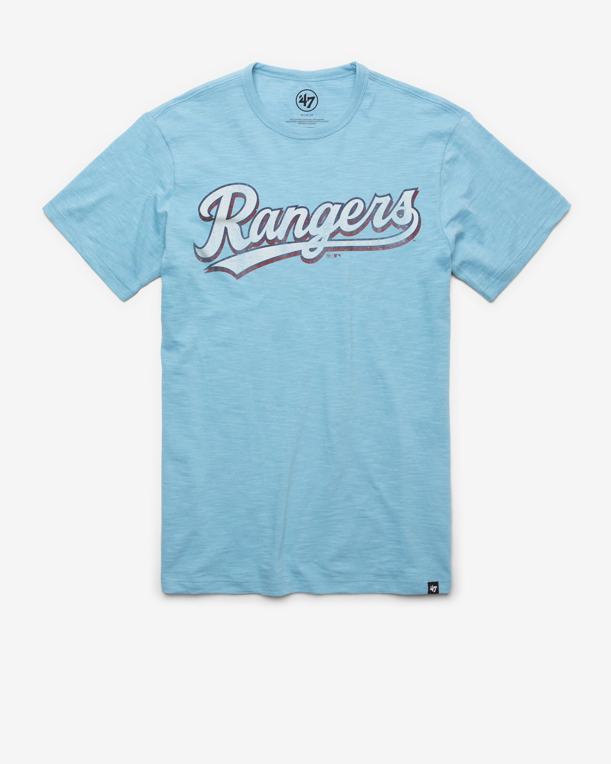 TEXAS RANGERS GRIT WORDMARK '47 SCRUM TEE CAROLINA
