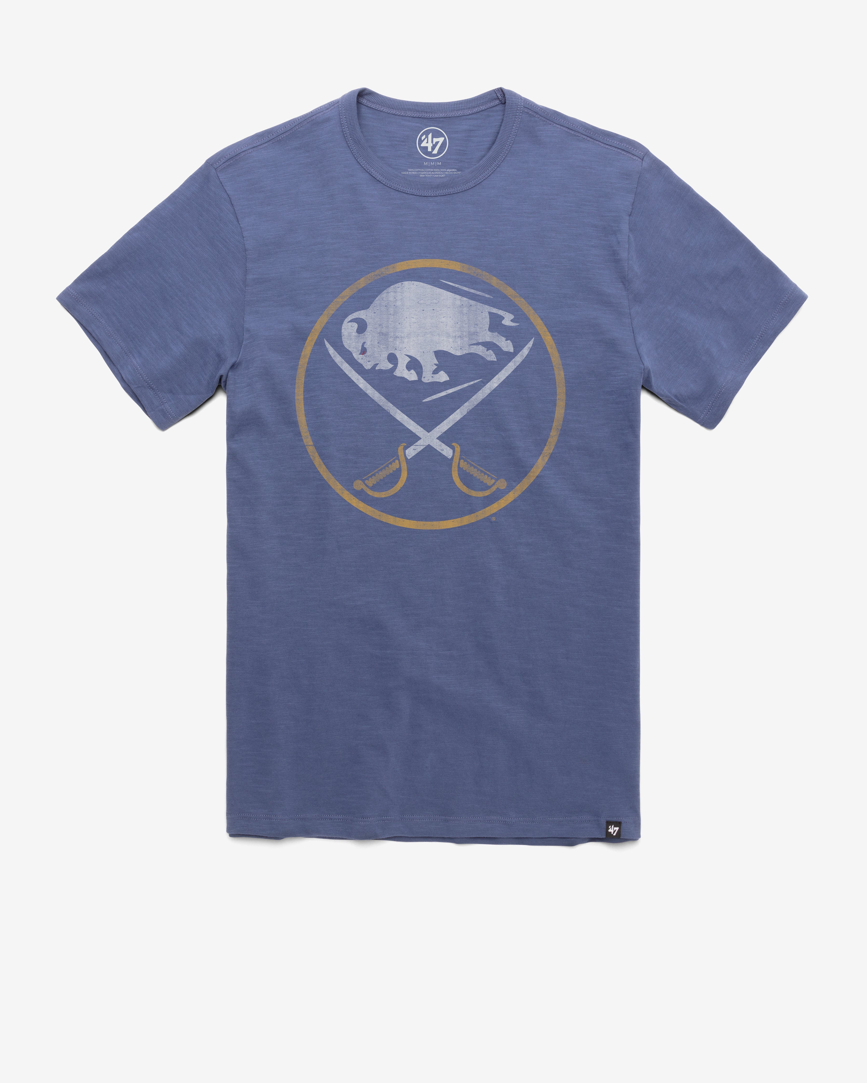 BUFFALO SABRES GRIT '47 SCRUM TEE BLEACHER BLUE