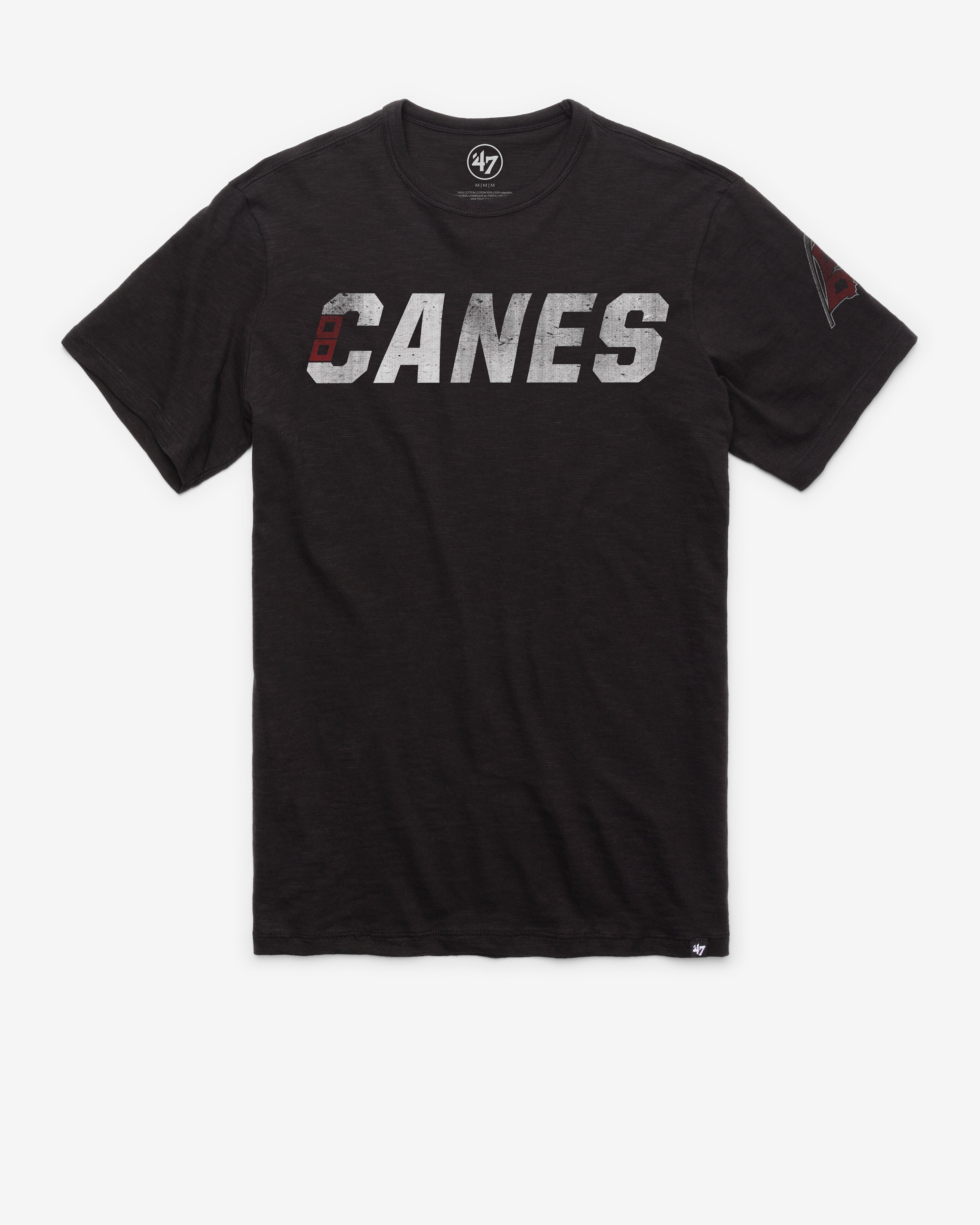 CAROLINA HURRICANES GRIT TWO PEAT '47 SCRUM TEE JET BLACK