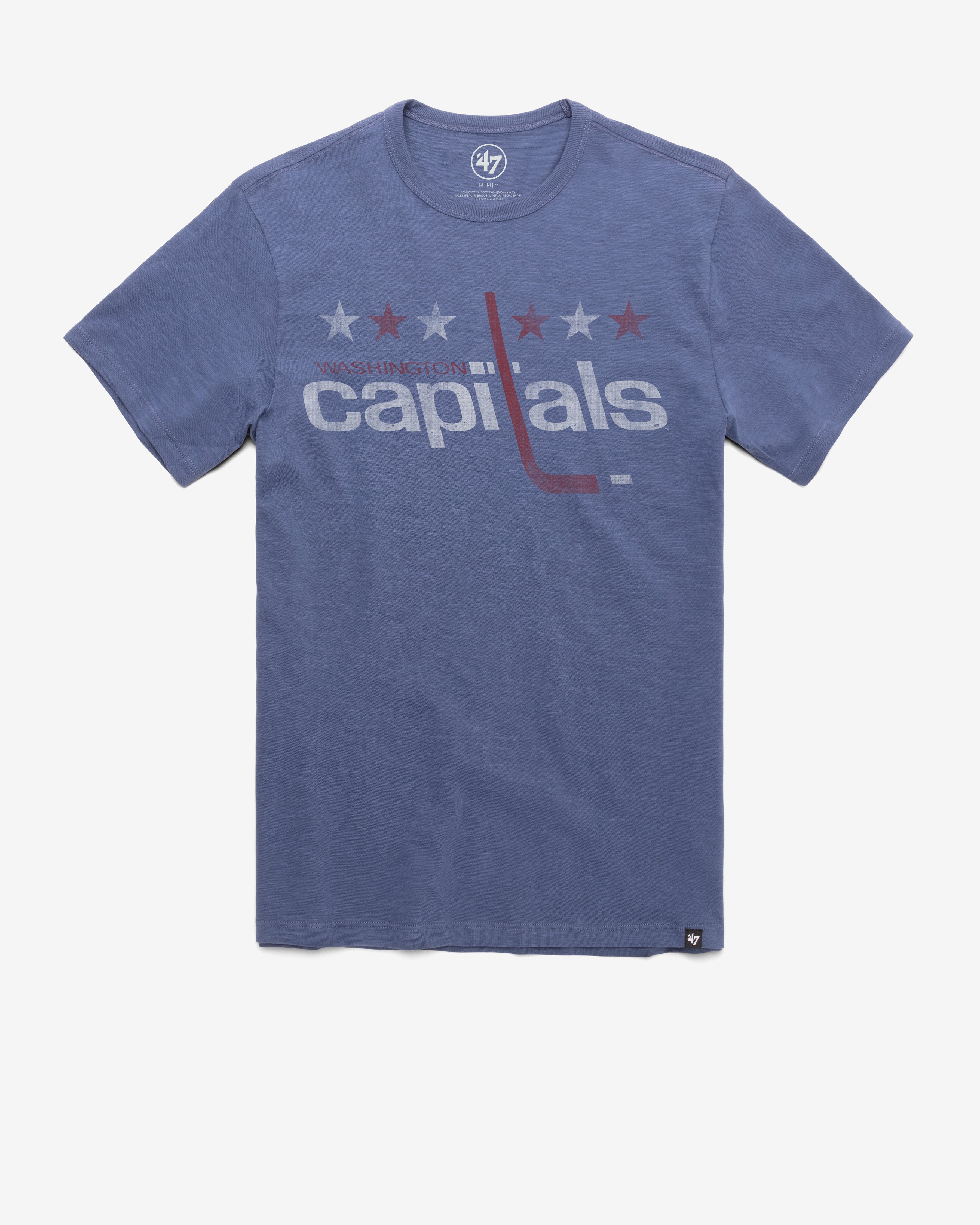 WASHINGTON CAPITALS VINTAGE GRIT '47 SCRUM TEE BLEACHER BLUE
