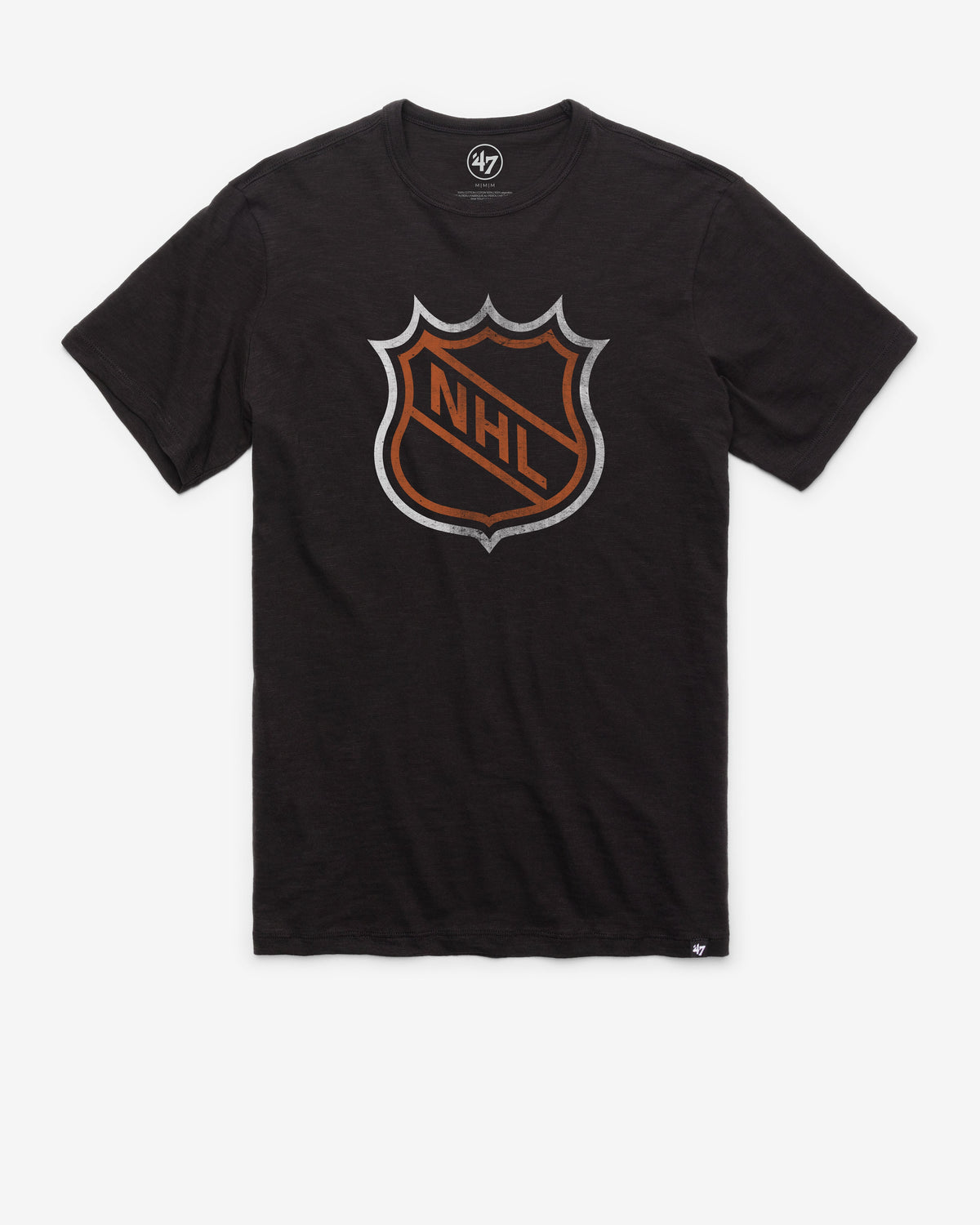 NHL VINTAGE SHIELD GRIT '47 SCRUM TEE JET BLACK
