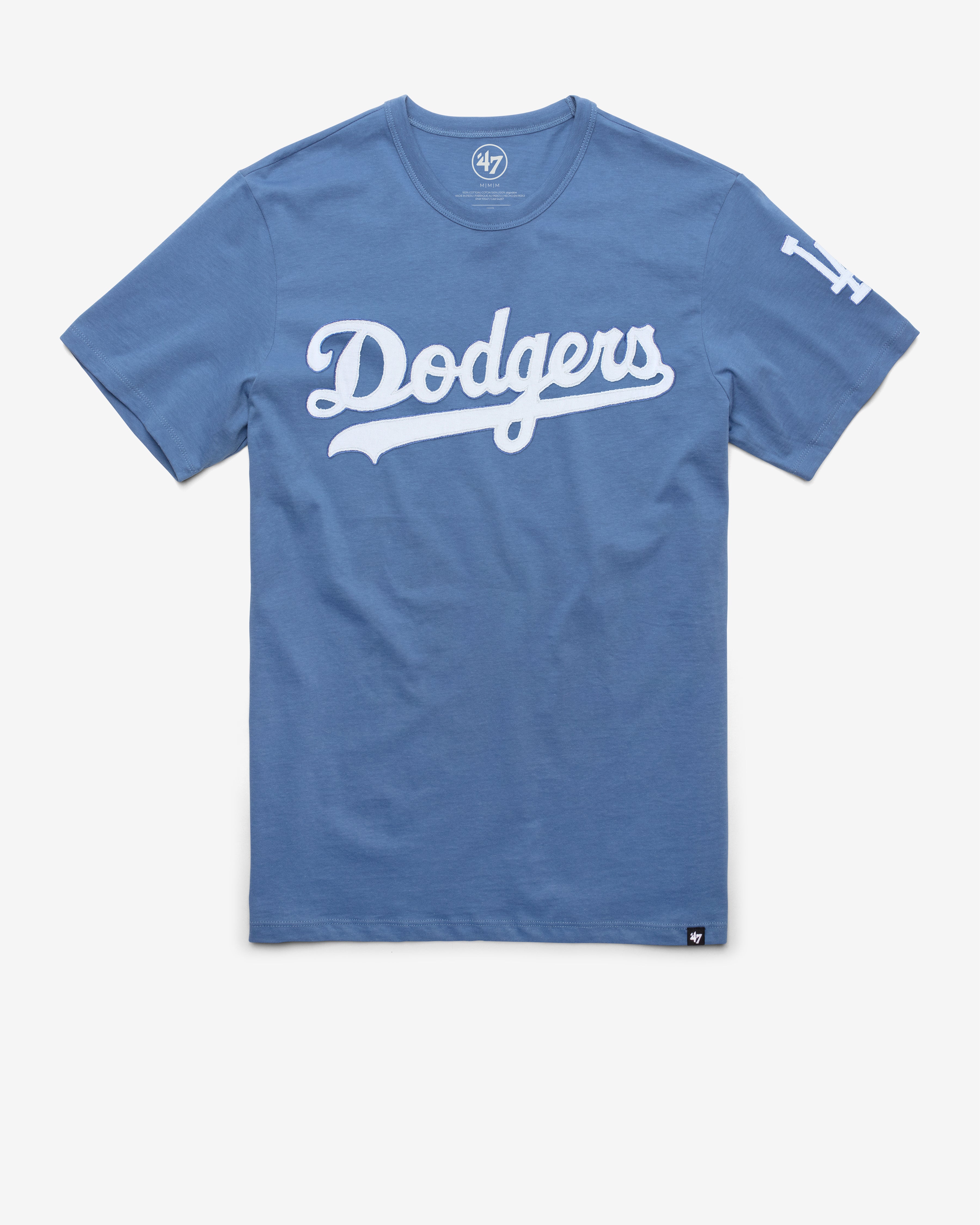 LOS ANGELES DODGERS '47 FRANKLIN FIELDHOUSE TEE CADET BLUE