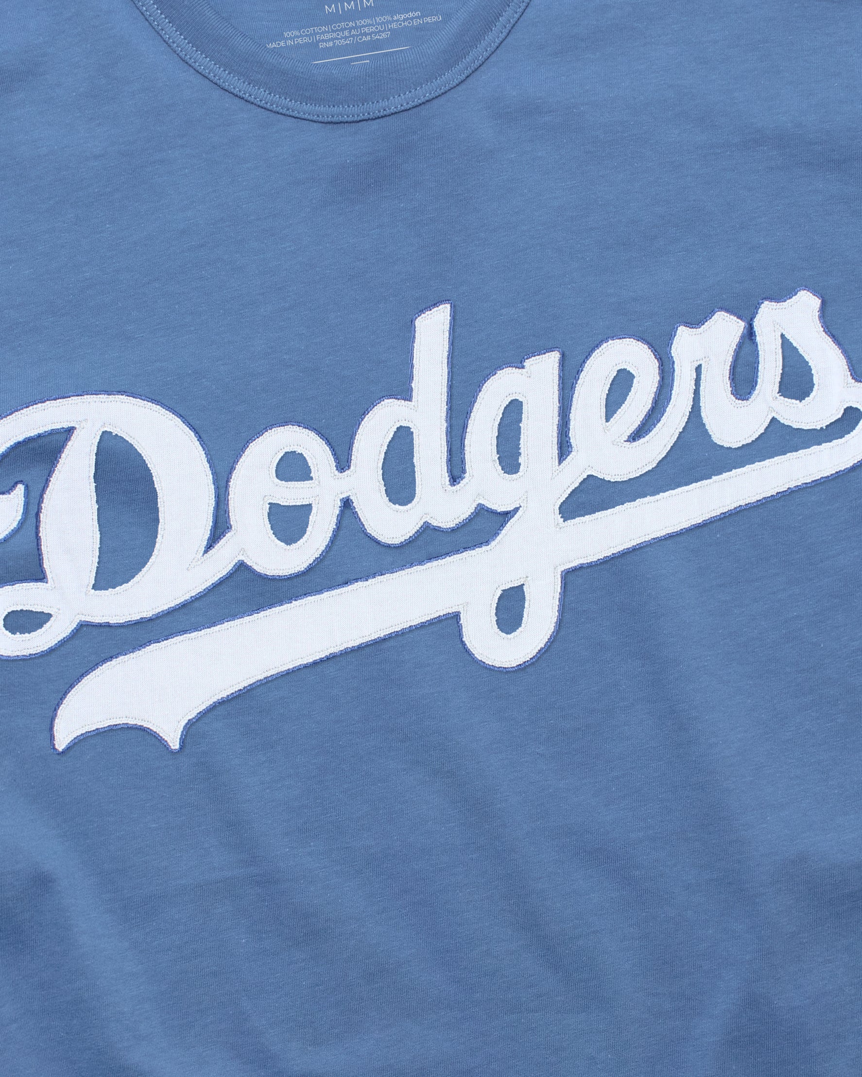 LOS ANGELES DODGERS '47 FRANKLIN FIELDHOUSE TEE CADET BLUE