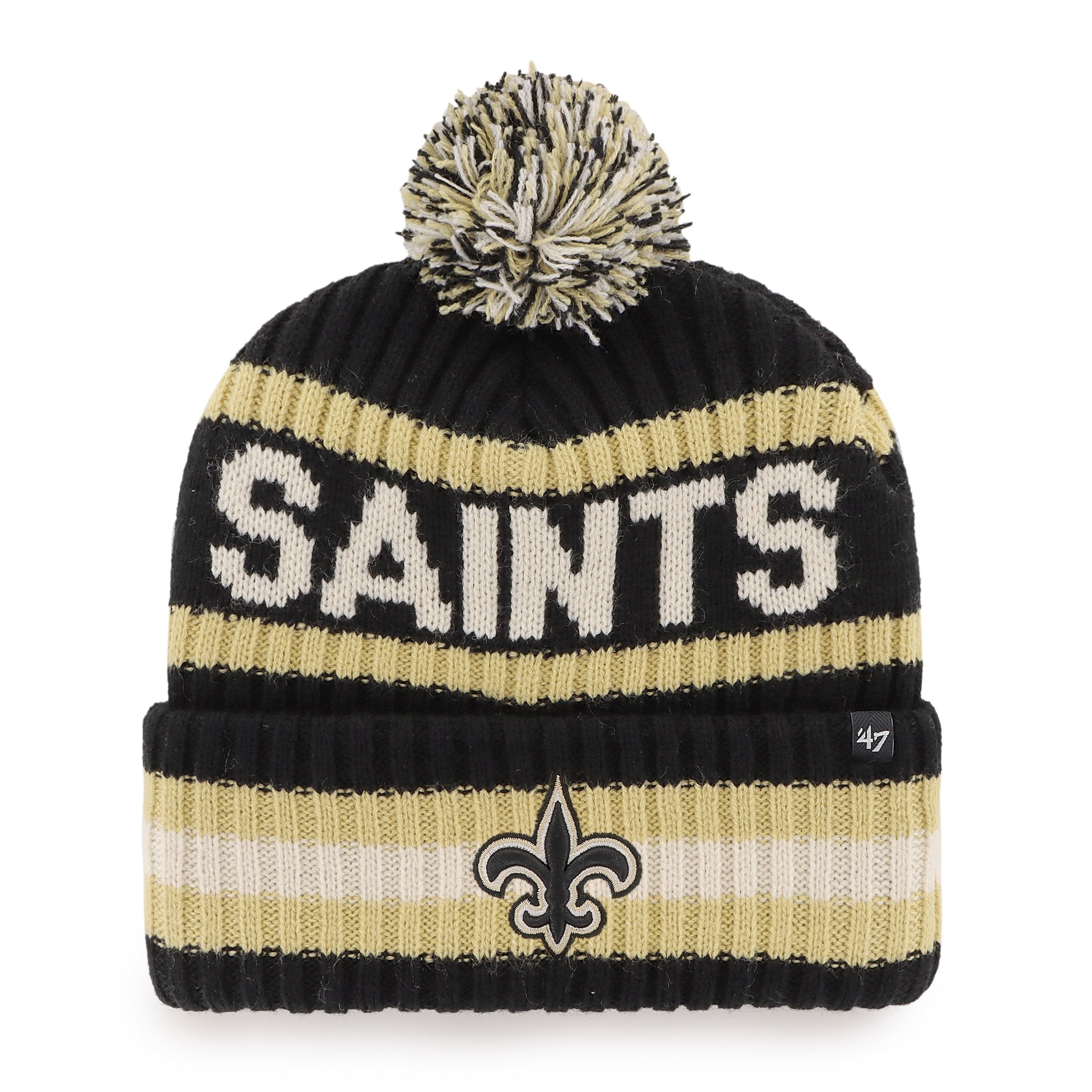 NEW ORLEANS SAINTS BERING '47 CUFF KNIT BLACK