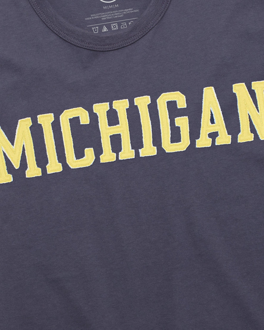 MICHIGAN WOLVERINES '47 FRANKLIN FIELDHOUSE TEE ATLAS BLUE