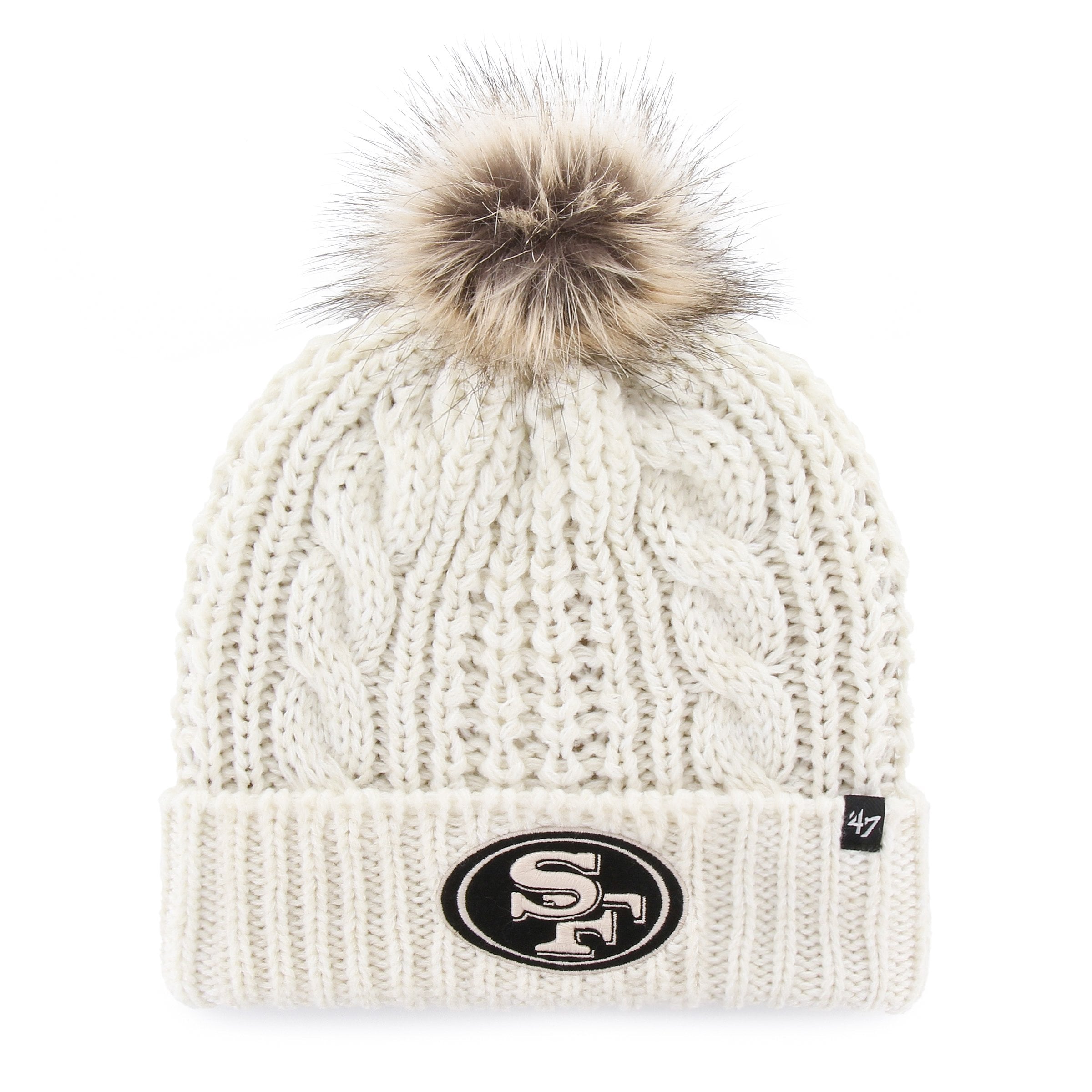 SAN FRANCISCO 49ERS MEEKO '47 CUFF KNIT WOMENS WHITE