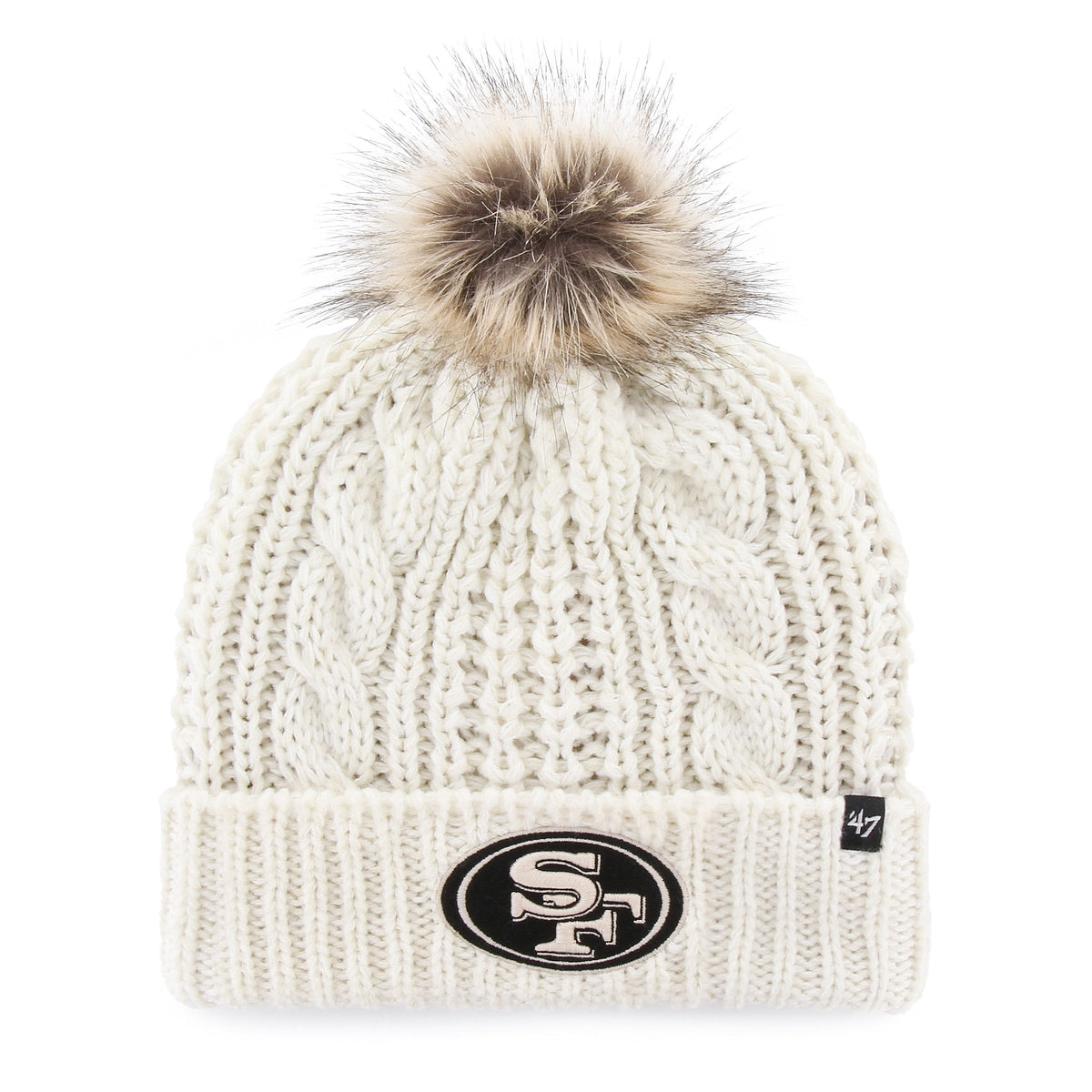 SAN FRANCISCO 49ERS MEEKO '47 CUFF KNIT WOMENS WHITE