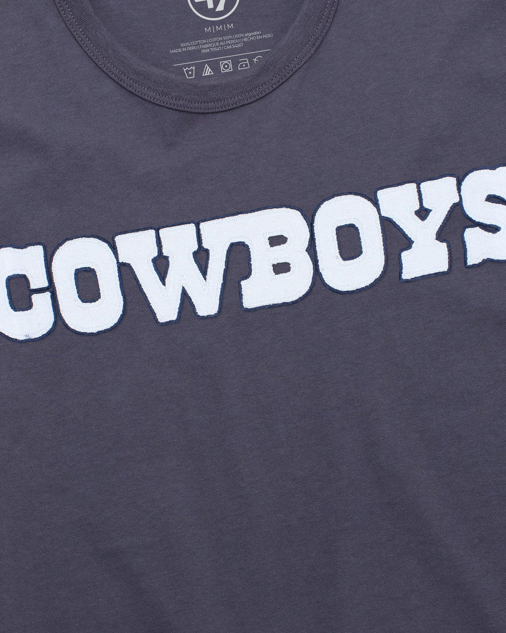 DALLAS COWBOYS '47 FRANKLIN FIELDHOUSE TEE ATLAS BLUE