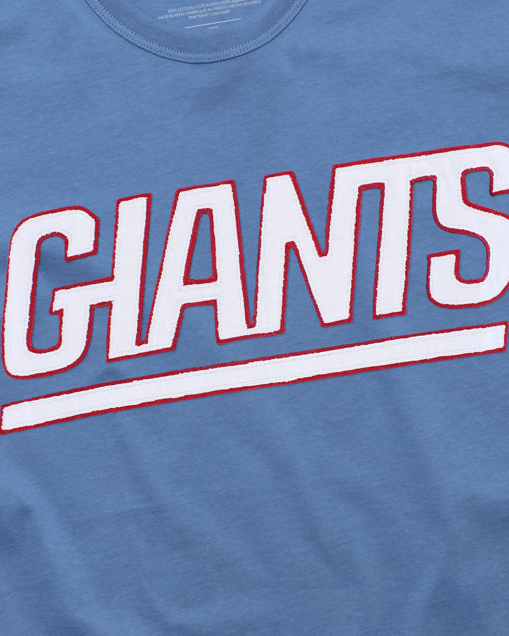 NEW YORK GIANTS '47 FRANKLIN FIELDHOUSE TEE CADET BLUE