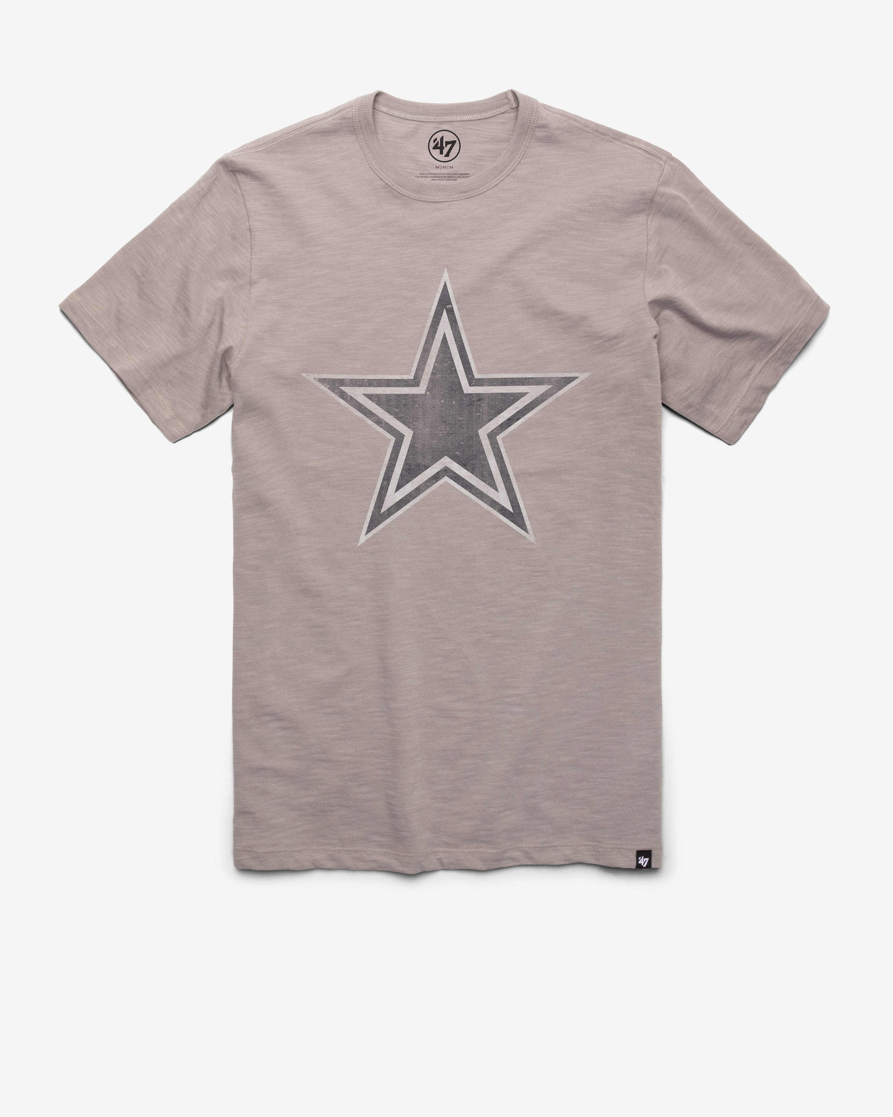 DALLAS COWBOYS HISTORIC GRIT '47 SCRUM TEE WOLF GREY
