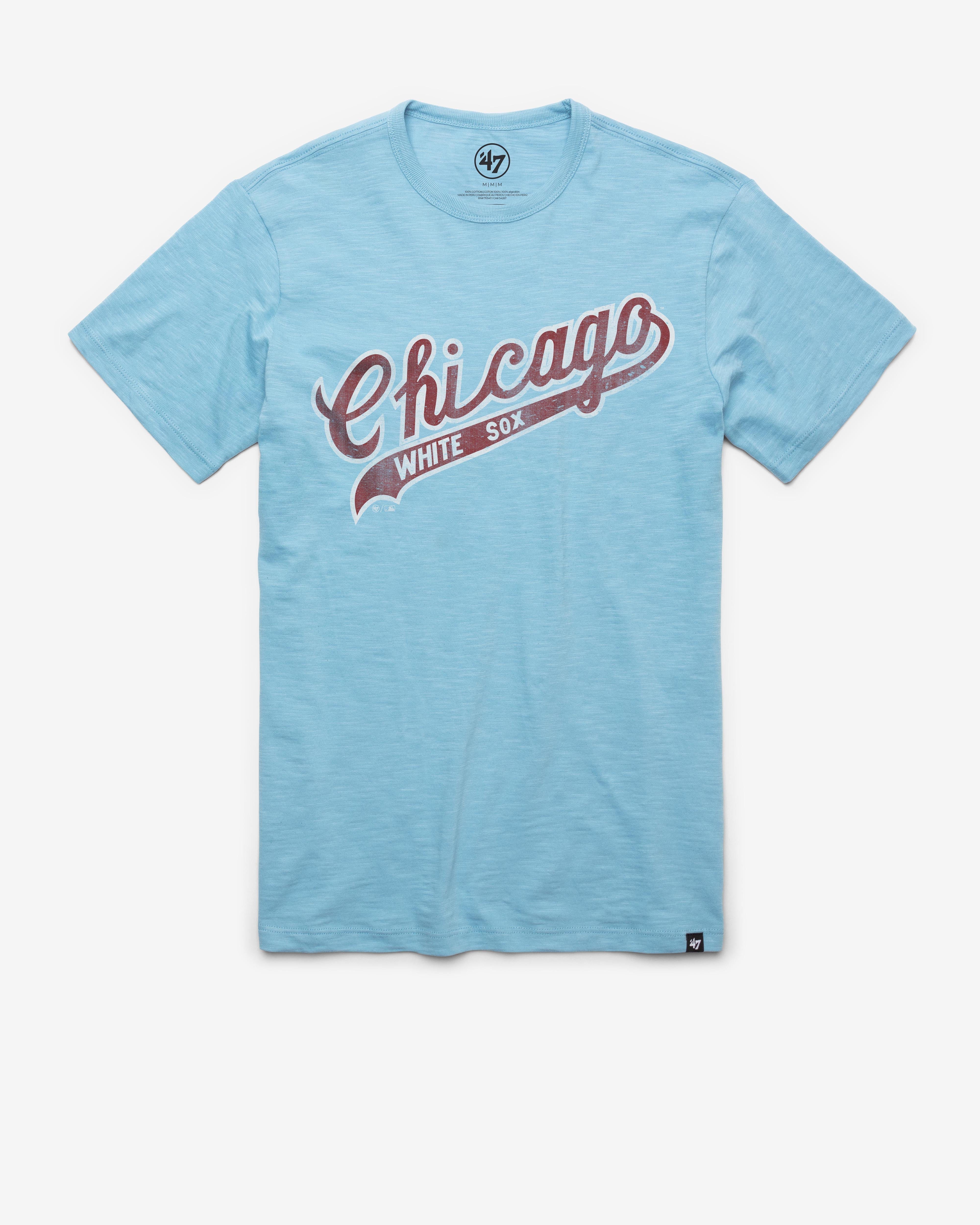 CHICAGO WHITE SOX COOPERSTOWN GRIT WORDMARK '47 SCRUM TEE CAROLINA