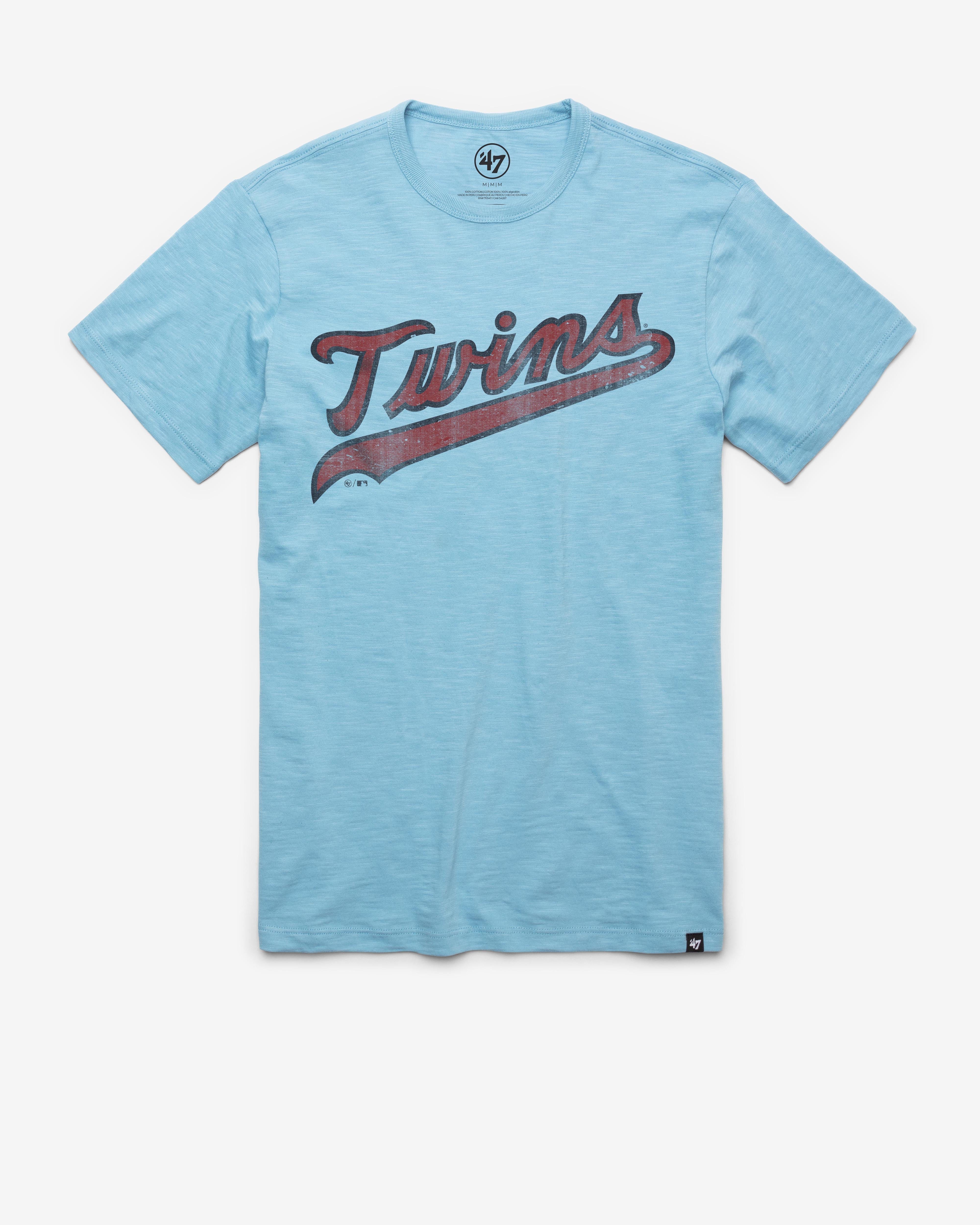 MINNESOTA TWINS COOPERSTOWN GRIT WORDMARK '47 SCRUM TEE CAROLINA