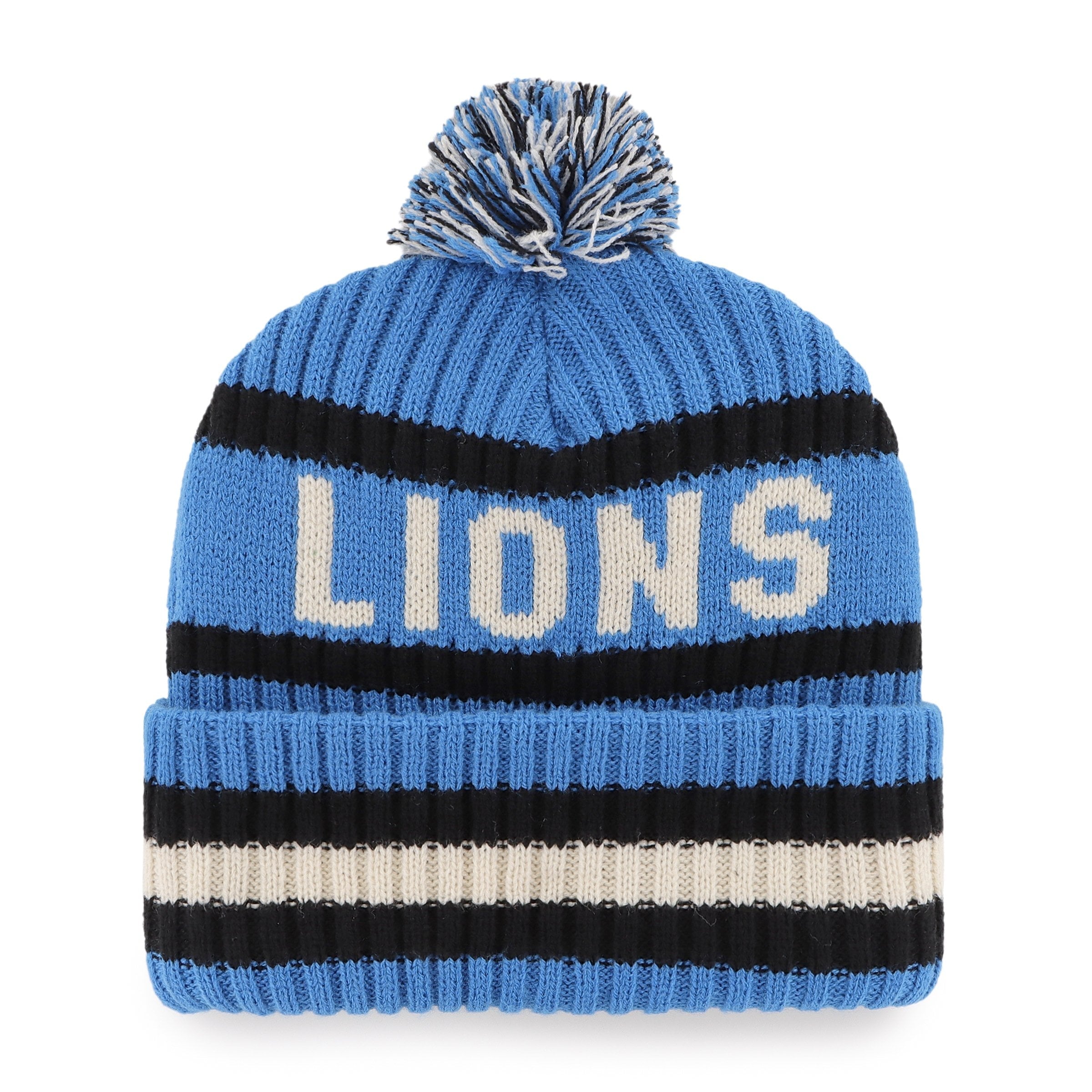 DETROIT LIONS BERING '47 CUFF KNIT BLUE RAZ