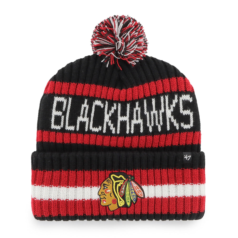 CHICAGO BLACKHAWKS BERING '47 CUFF KNIT BLACK