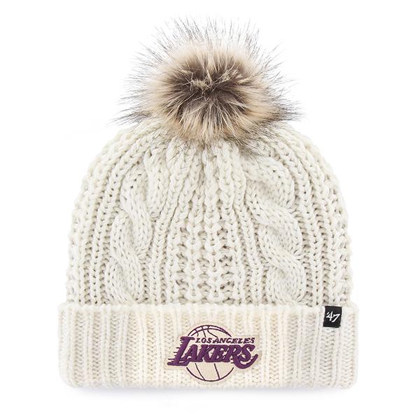 LOS ANGELES LAKERS MEEKO '47 CUFF KNIT WOMENS WHITE