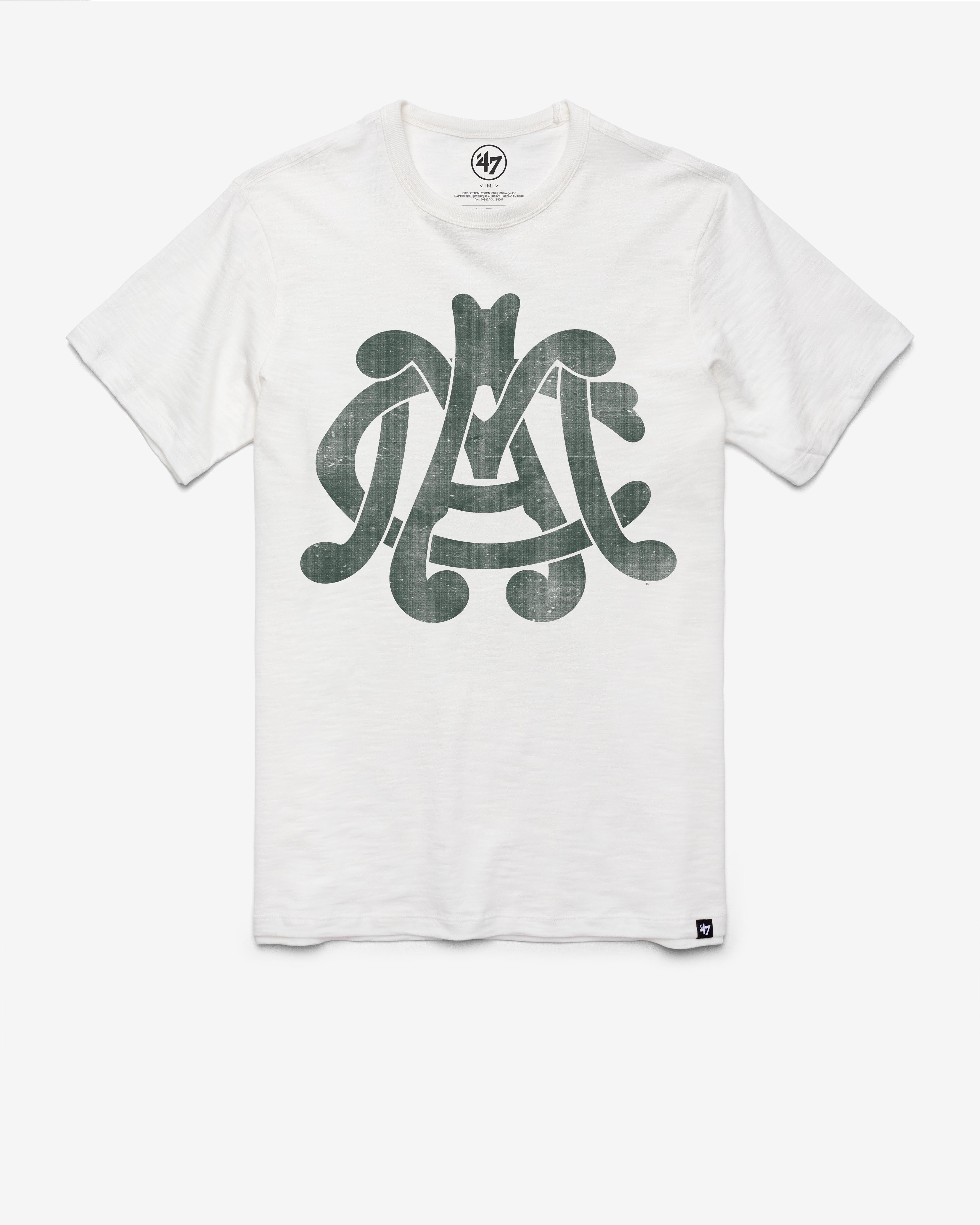 MICHIGAN STATE SPARTANS VINTAGE GRIT '47 SCRUM TEE WHITE WASH