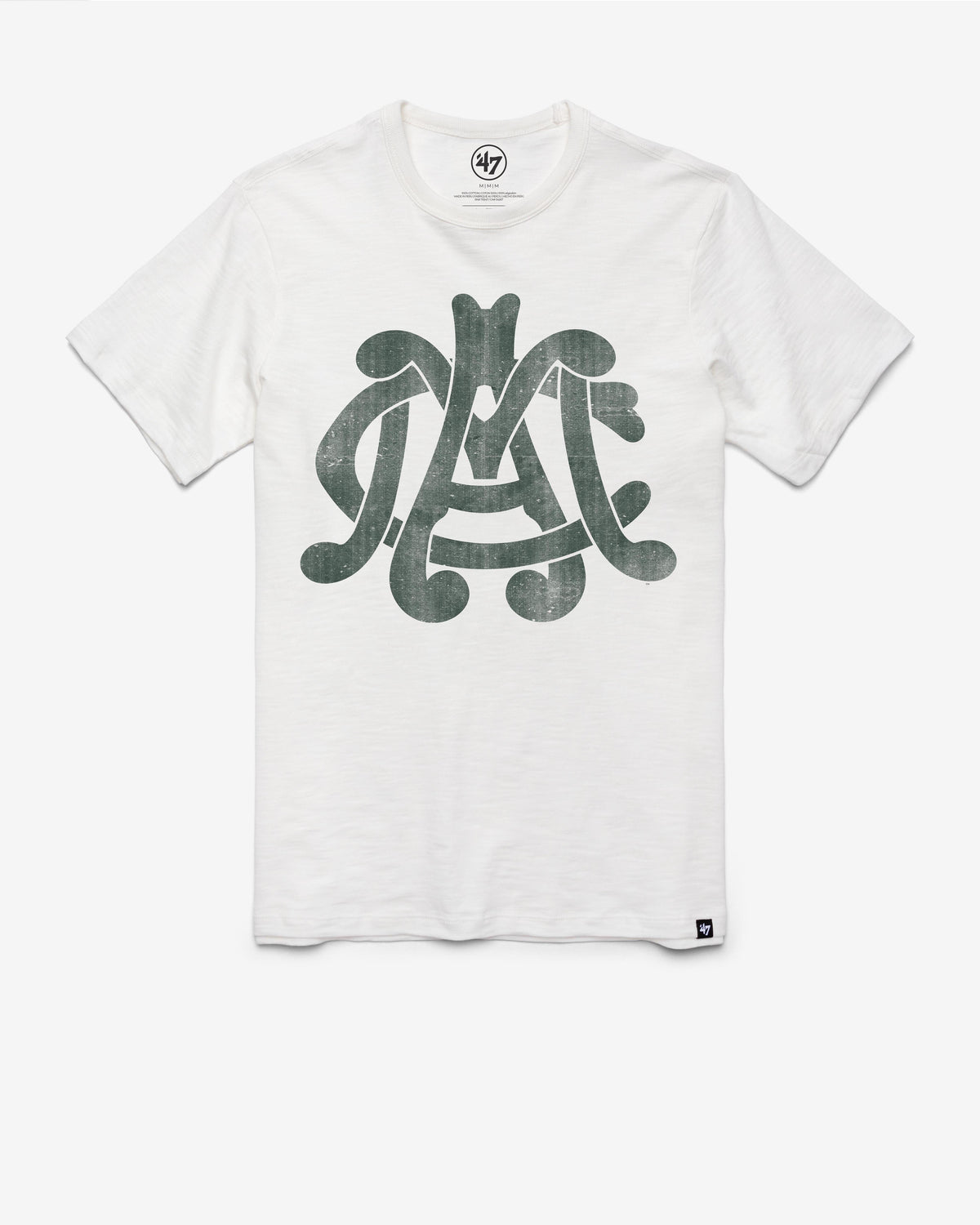 MICHIGAN STATE SPARTANS VINTAGE GRIT '47 SCRUM TEE WHITE WASH