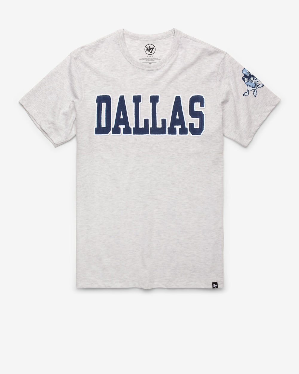 DALLAS COWBOYS HISTORIC '47 FRANKLIN FIELDHOUSE TEE RELAY GREY
