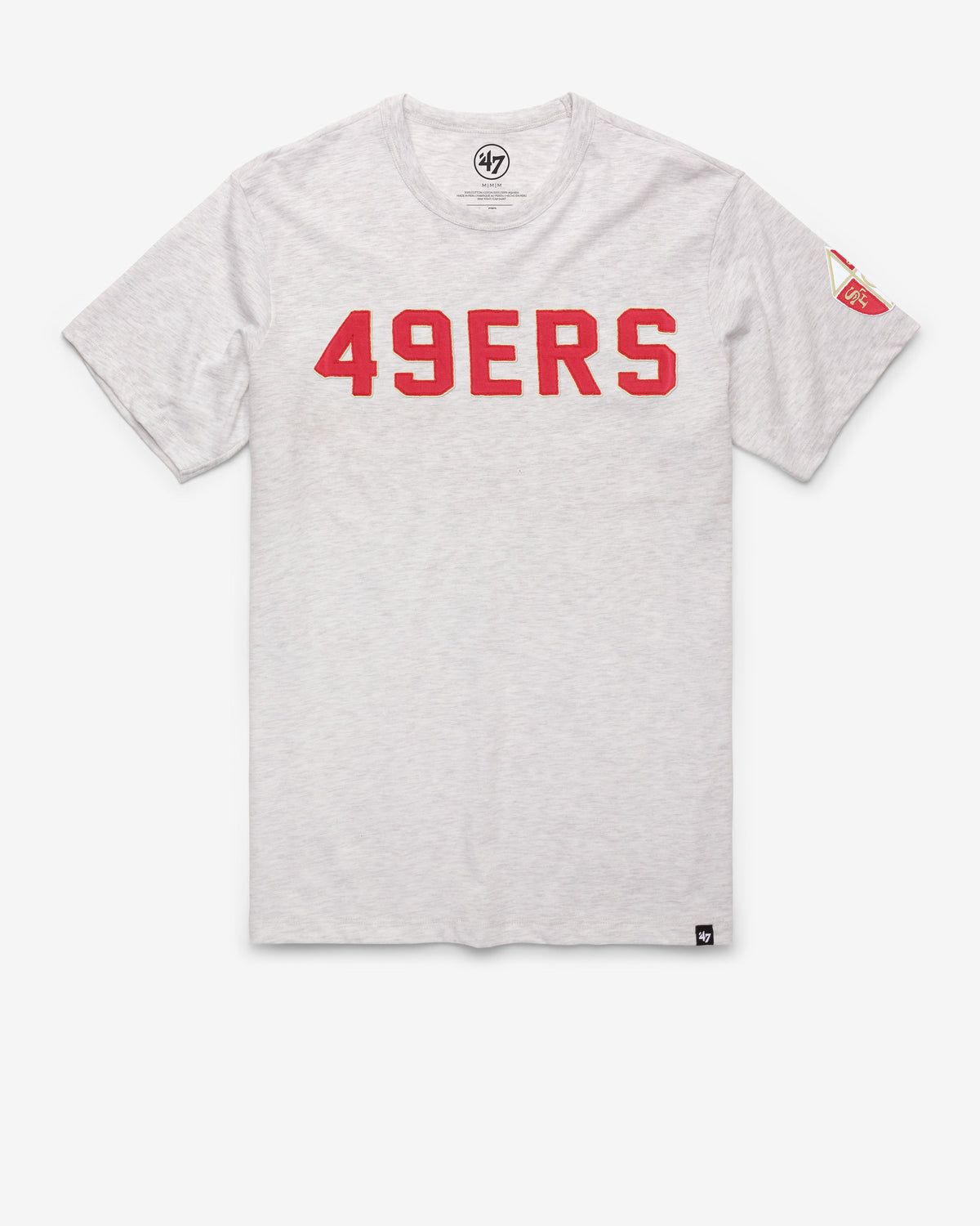 SAN FRANCISCO 49ERS HISTORIC '47 FRANKLIN FIELDHOUSE TEE RELAY GREY