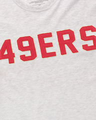 SAN FRANCISCO 49ERS HISTORIC '47 FRANKLIN FIELDHOUSE TEE RELAY GREY