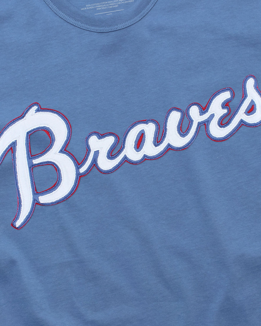 ATLANTA BRAVES COOPERSTOWN '47 FRANKLIN FIELDHOUSE TEE CADET BLUE