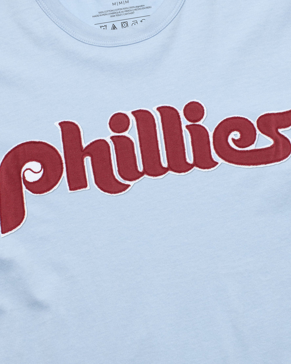 PHILADELPHIA PHILLIES COOPERSTOWN '47 FRANKLIN FIELDHOUSE TEE GULF BLUE