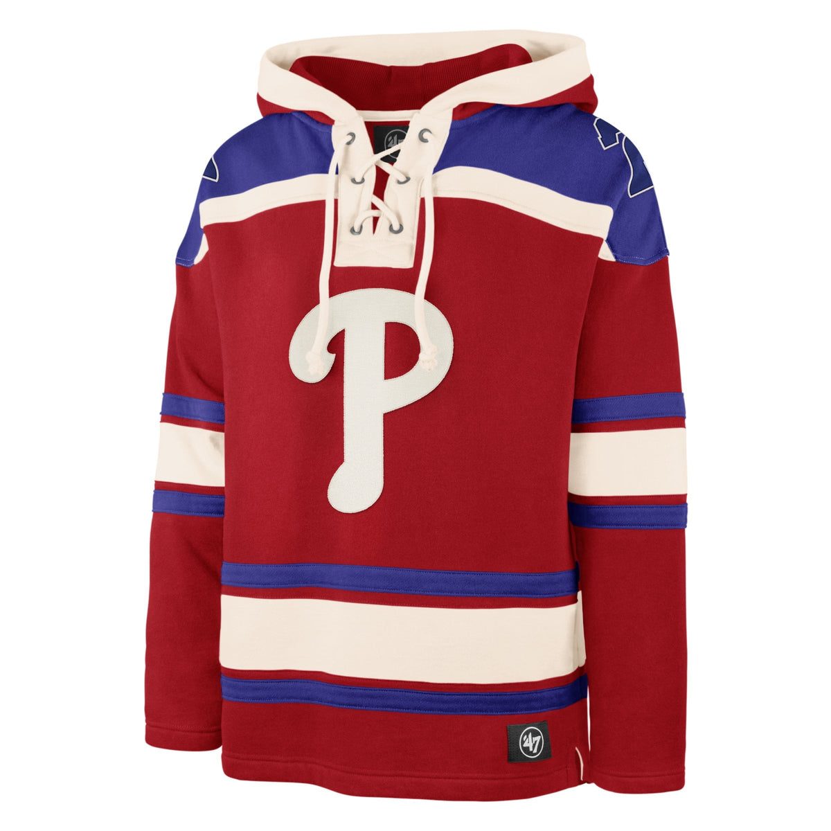 PHILADELPHIA PHILLIES SUPERIOR '47 LACER HOOD RED