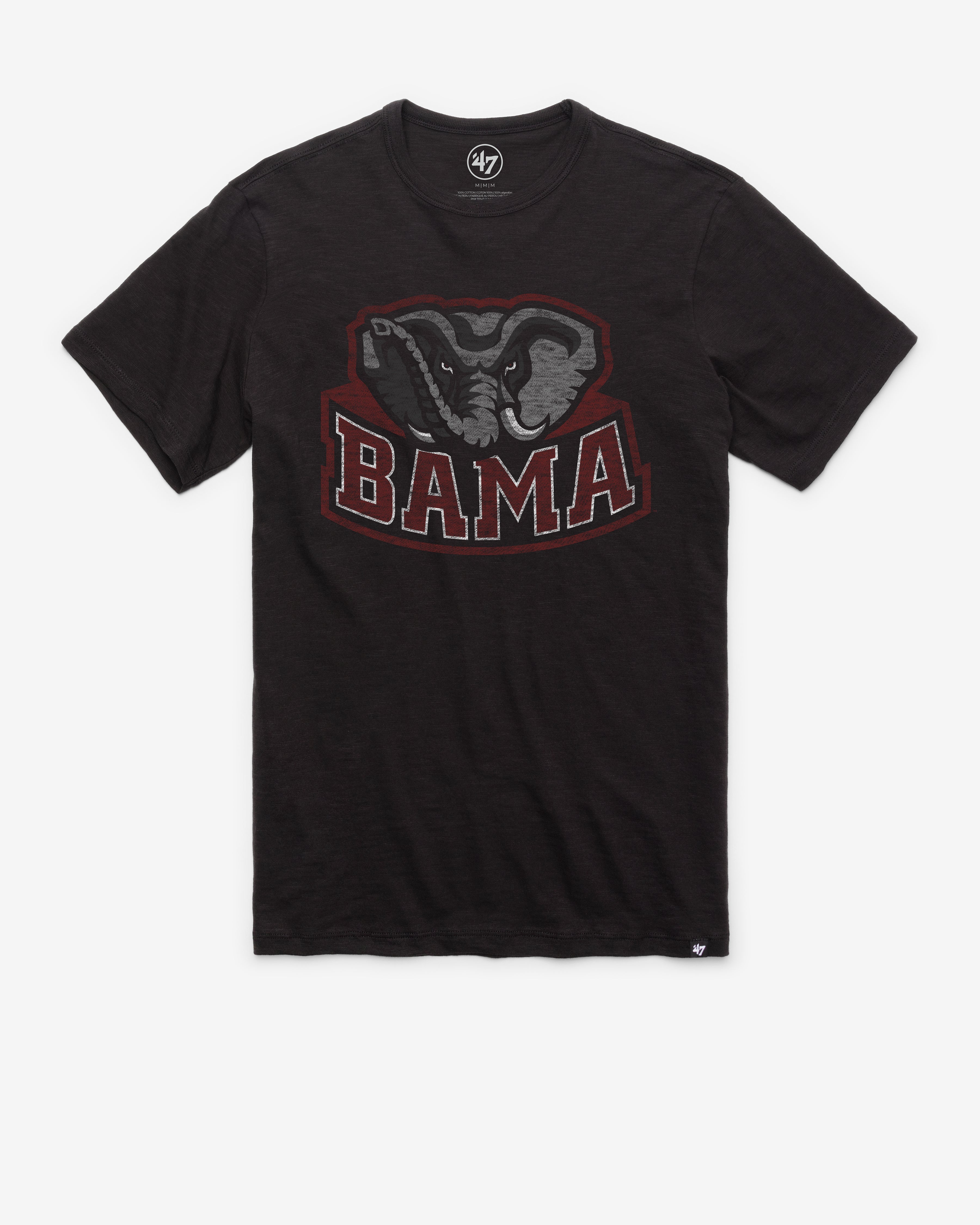 ALABAMA CRIMSON TIDE GRIT '47 SCRUM TEE JET BLACK