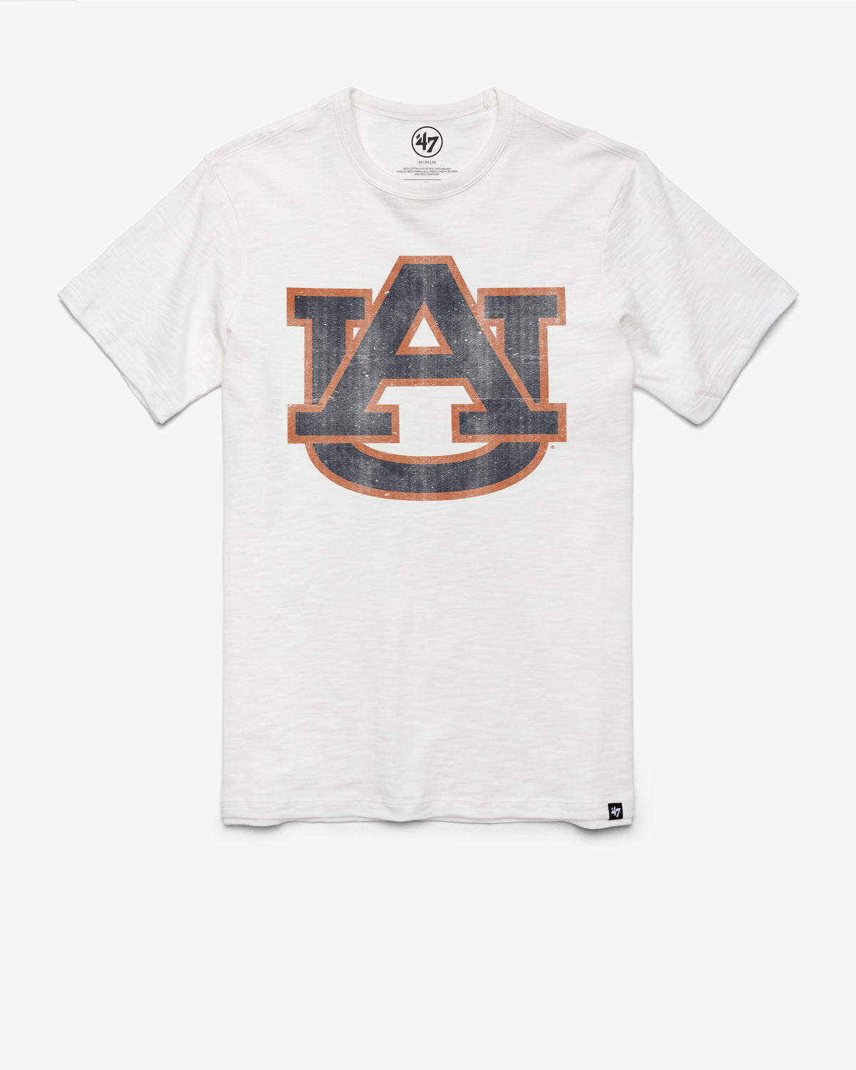 AUBURN TIGERS GRIT '47 SCRUM TEE WHITE WASH