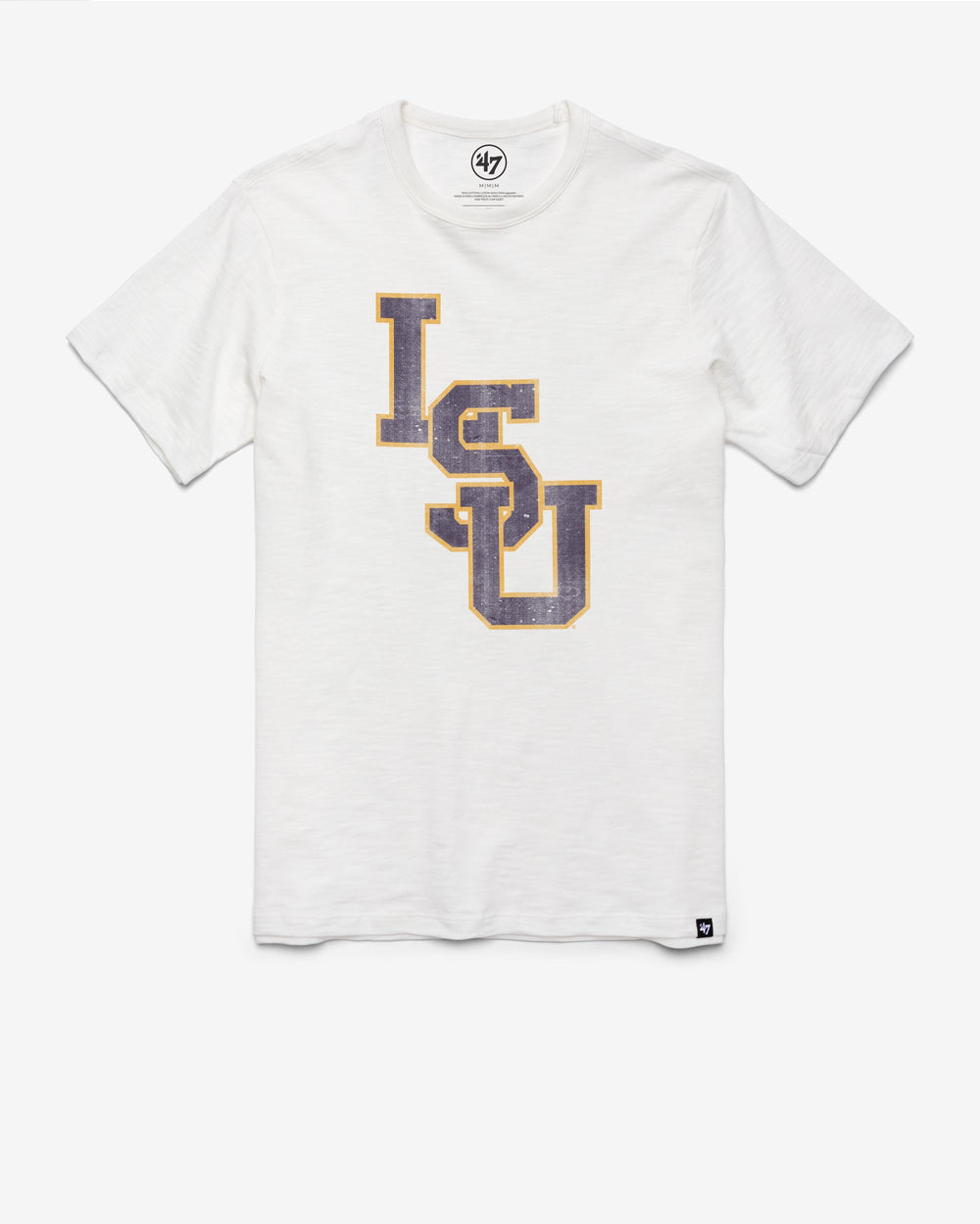 LOUISIANA STATE TIGERS LSU GRIT '47 SCRUM TEE WHITE WASH